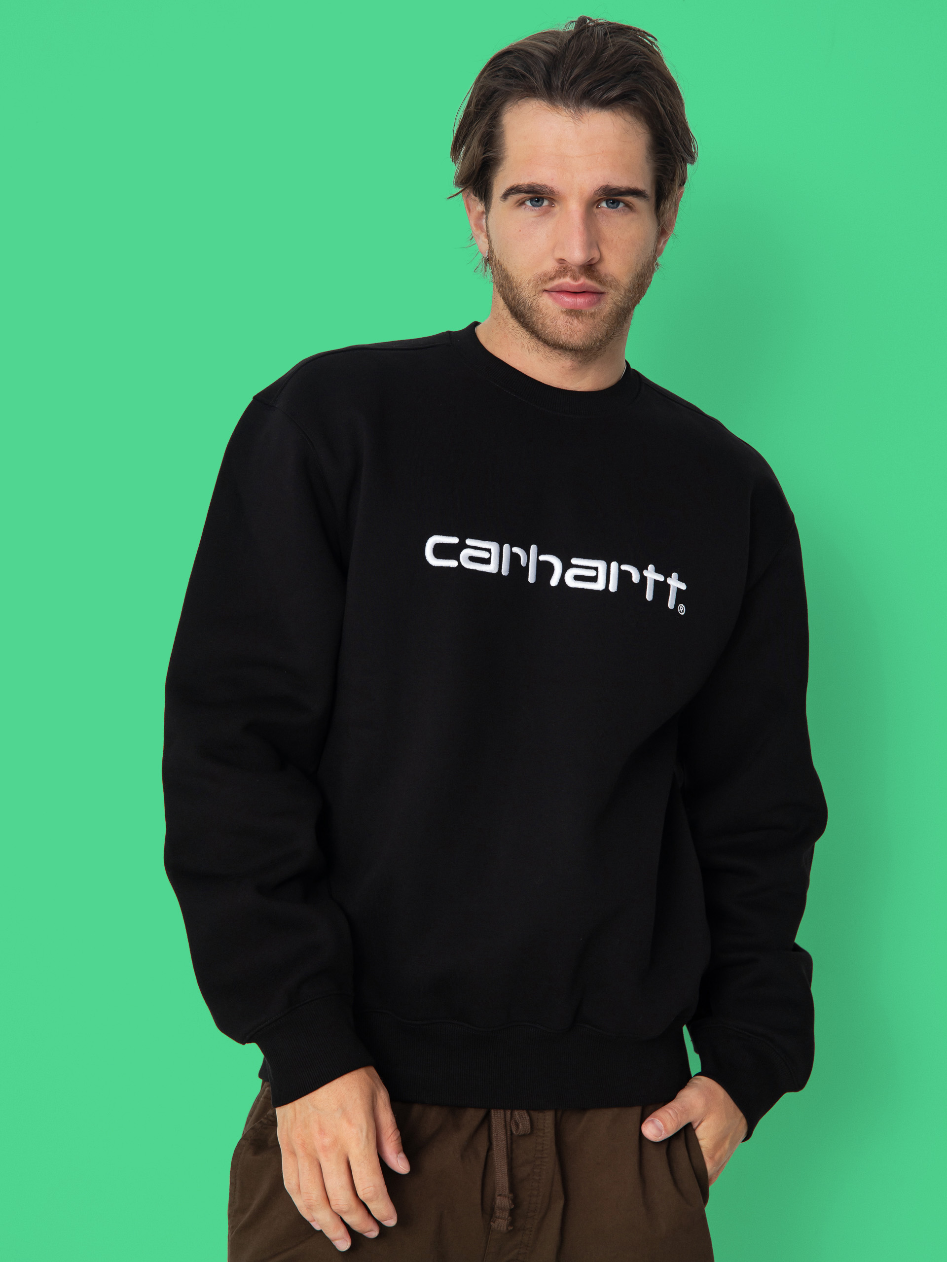 Carhartt WIP Carhartt Pulu00f3ver (black/white)