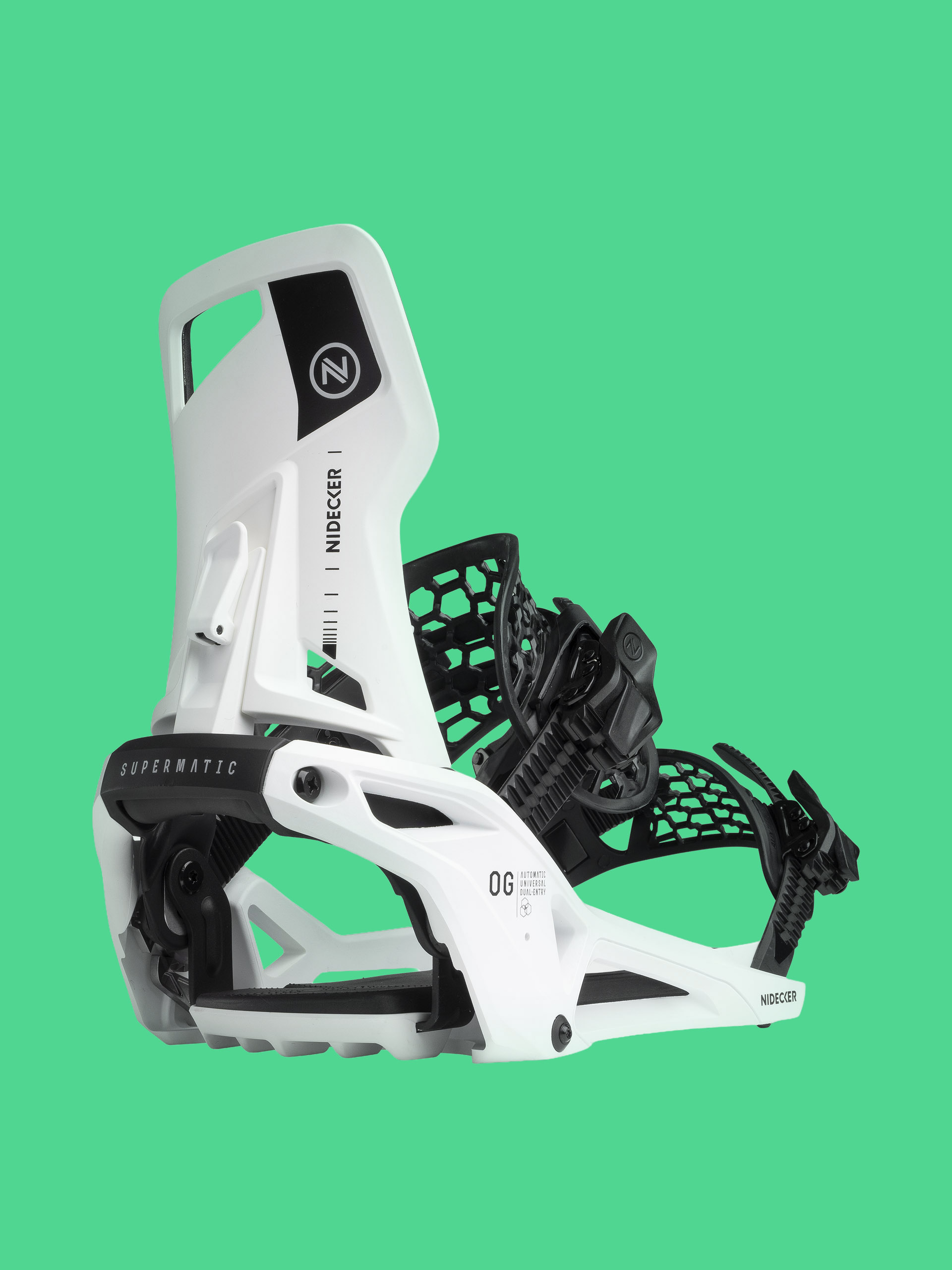 Snowboard kötés Nidecker Og Supermatic (white)
