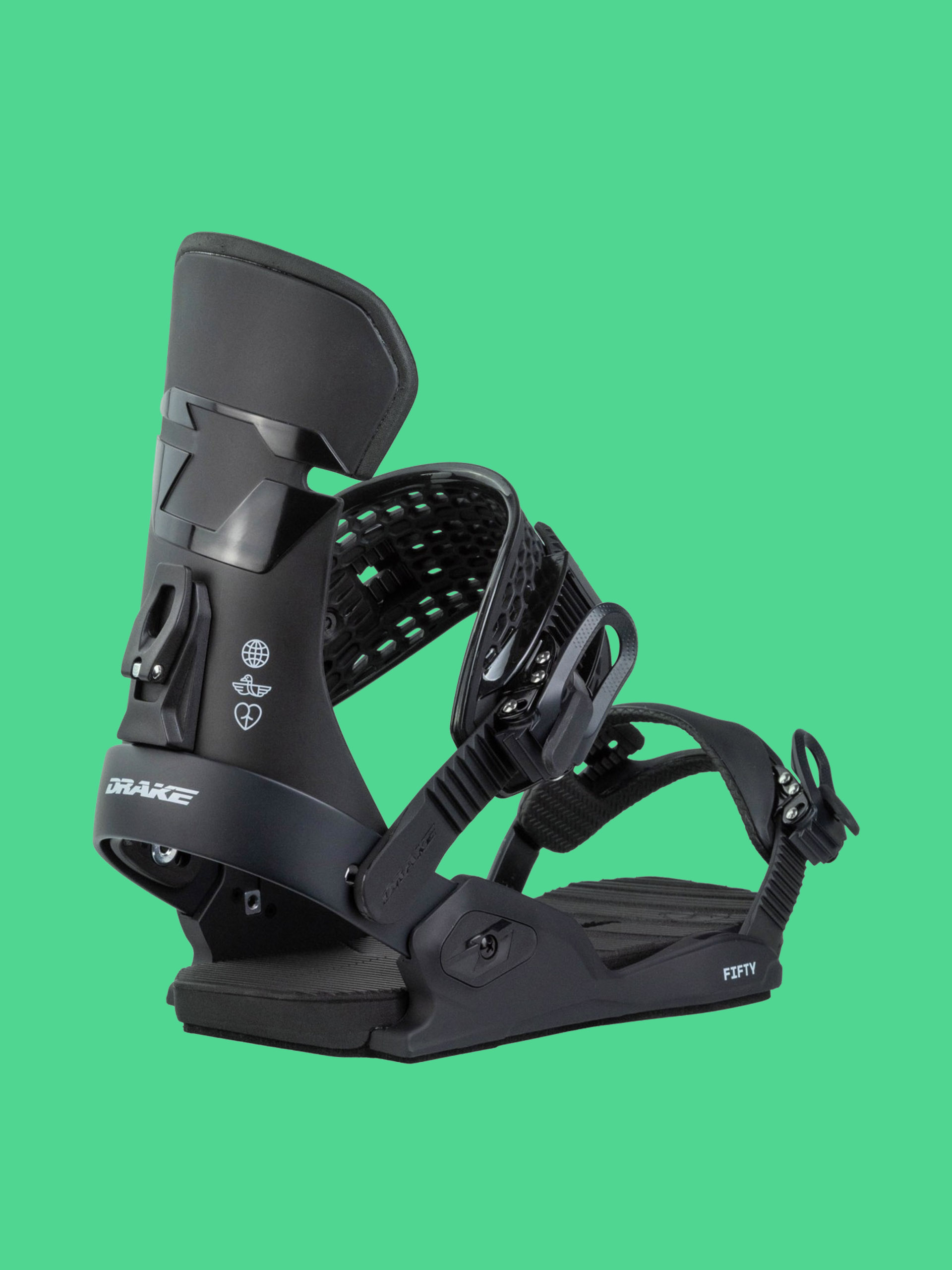 Snowboard ku00f6tu00e9s Drake Fifty (black)