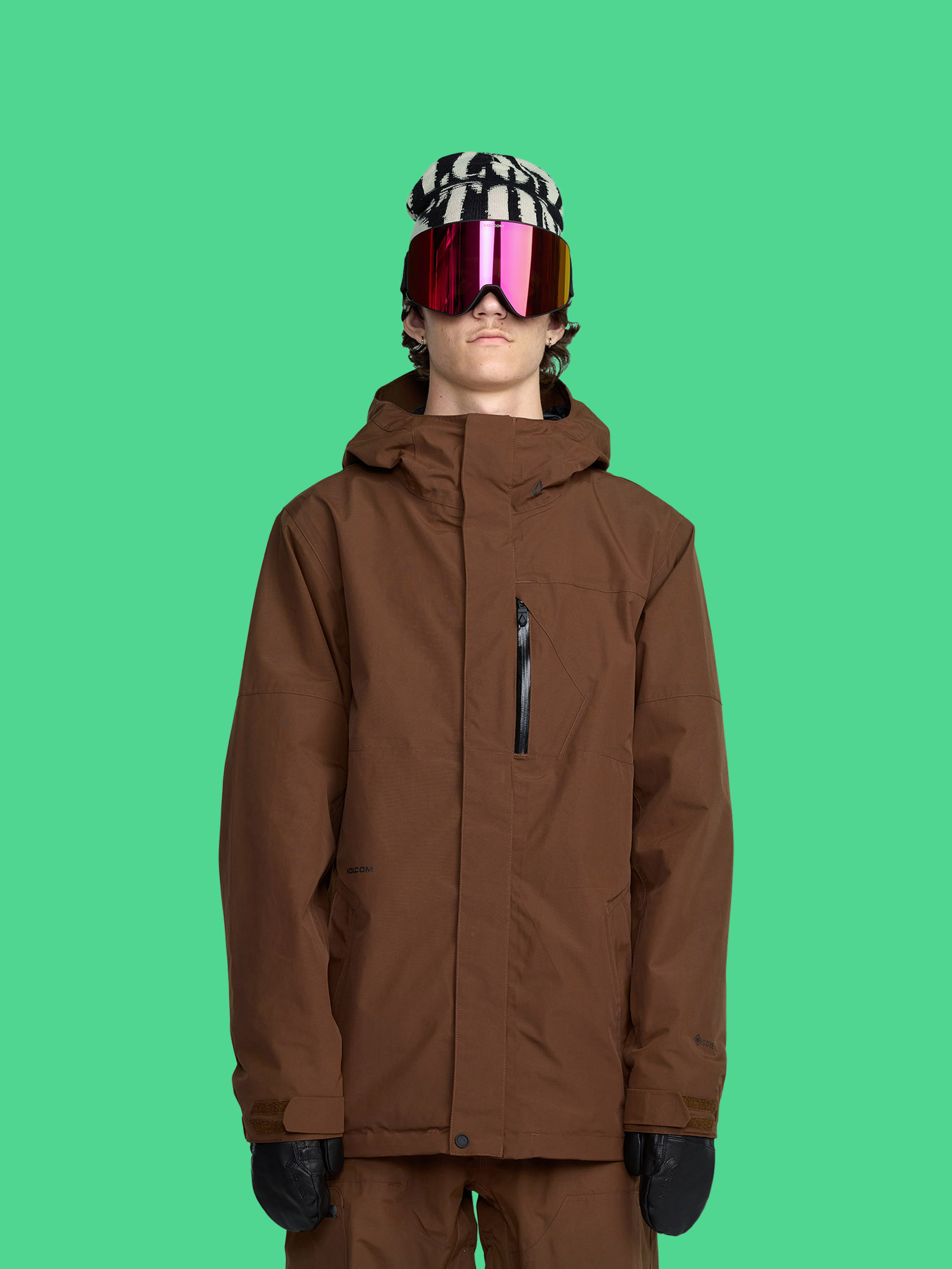 Snowboard dzseki Volcom L Ins Gore Tex (brown)