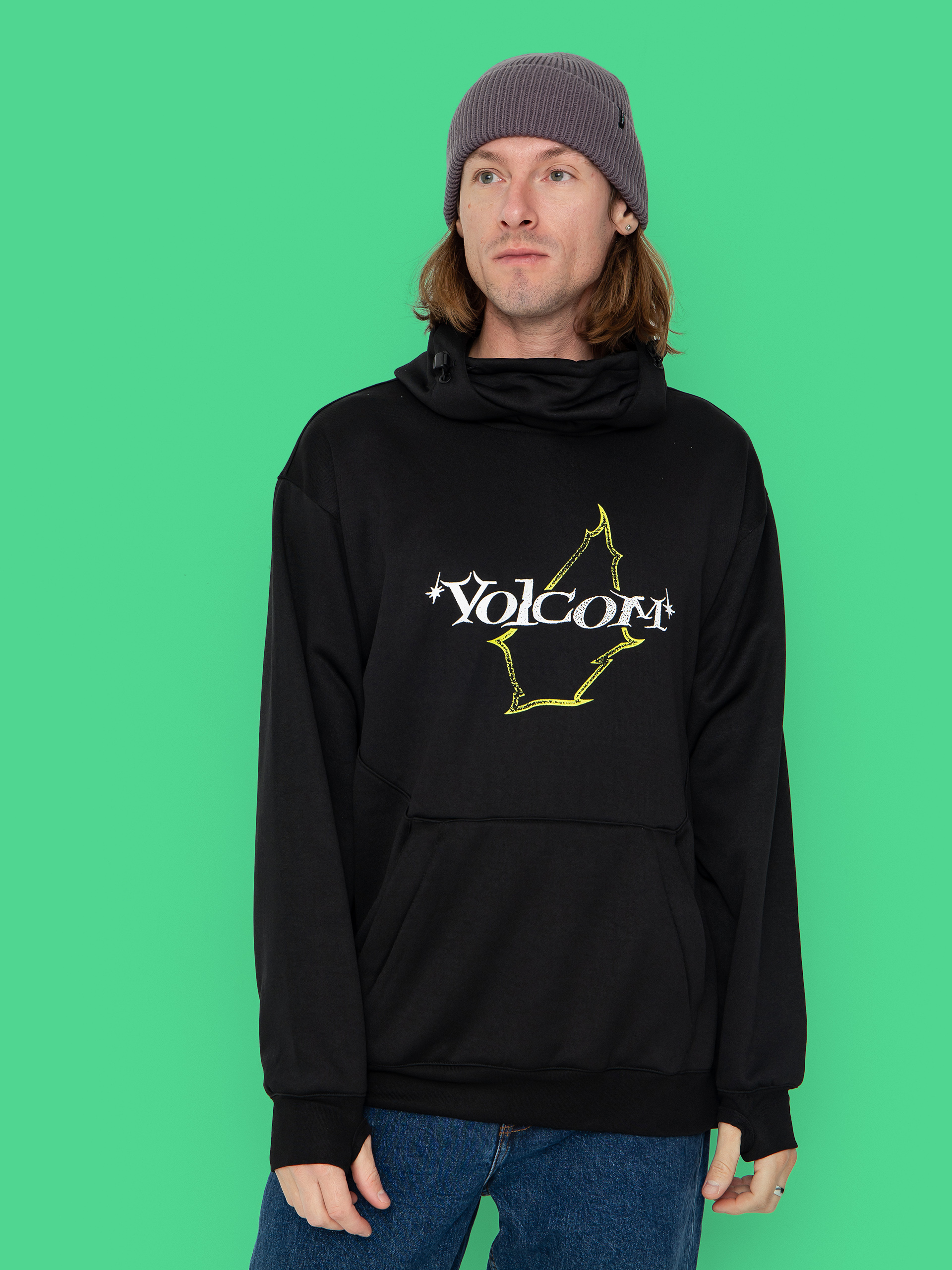 Volcom Hydro Riding HD Kapucnis pulóver (black)