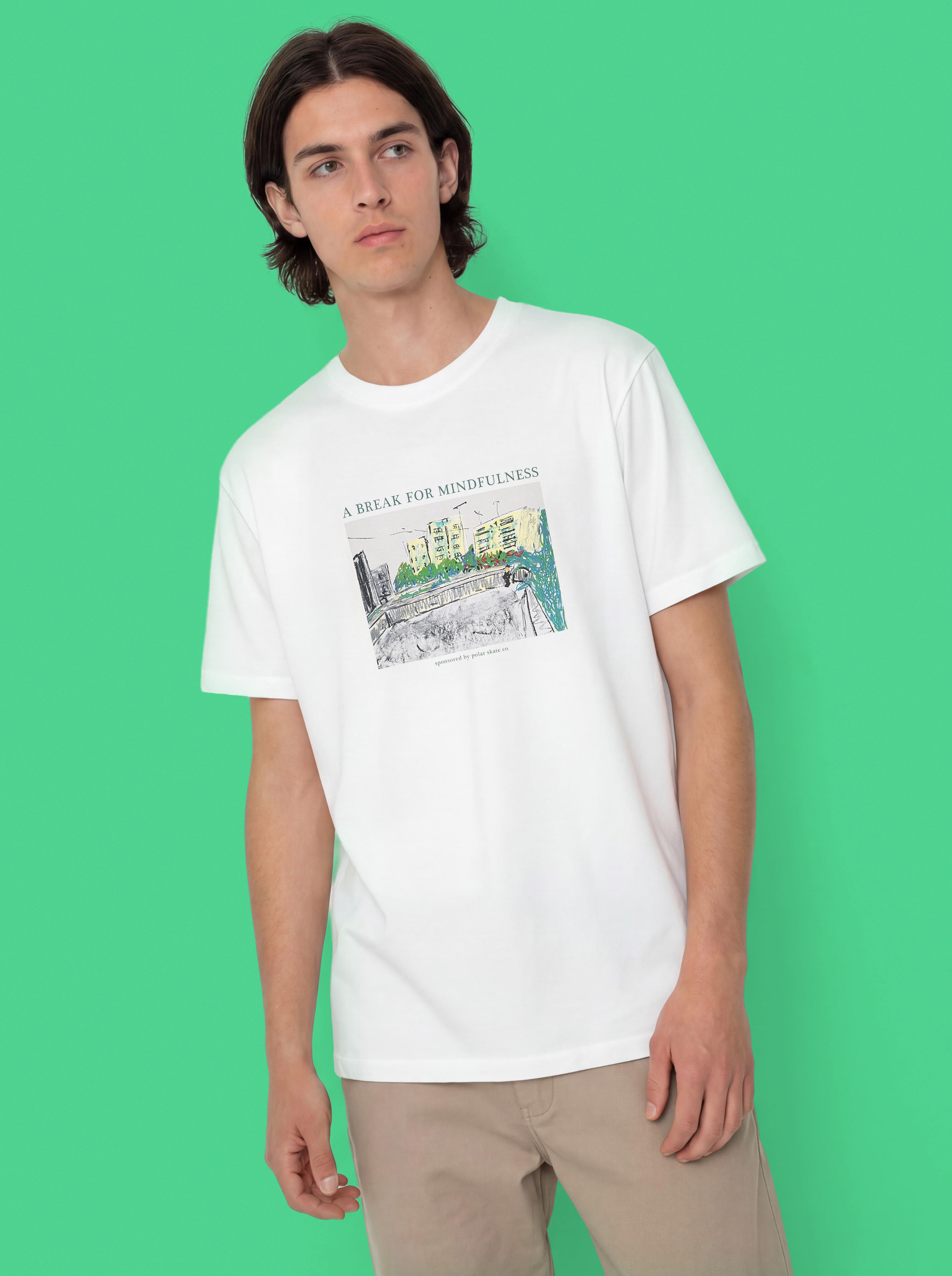 Polar Skate Mindfulness Póló (white)