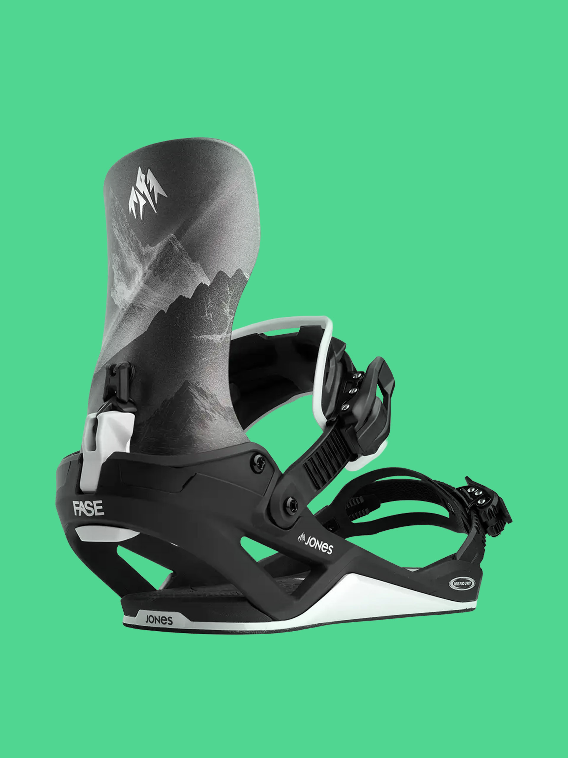 Jones Snowboards Mercury Fase Mtn Snowboard kötés (black/silver)