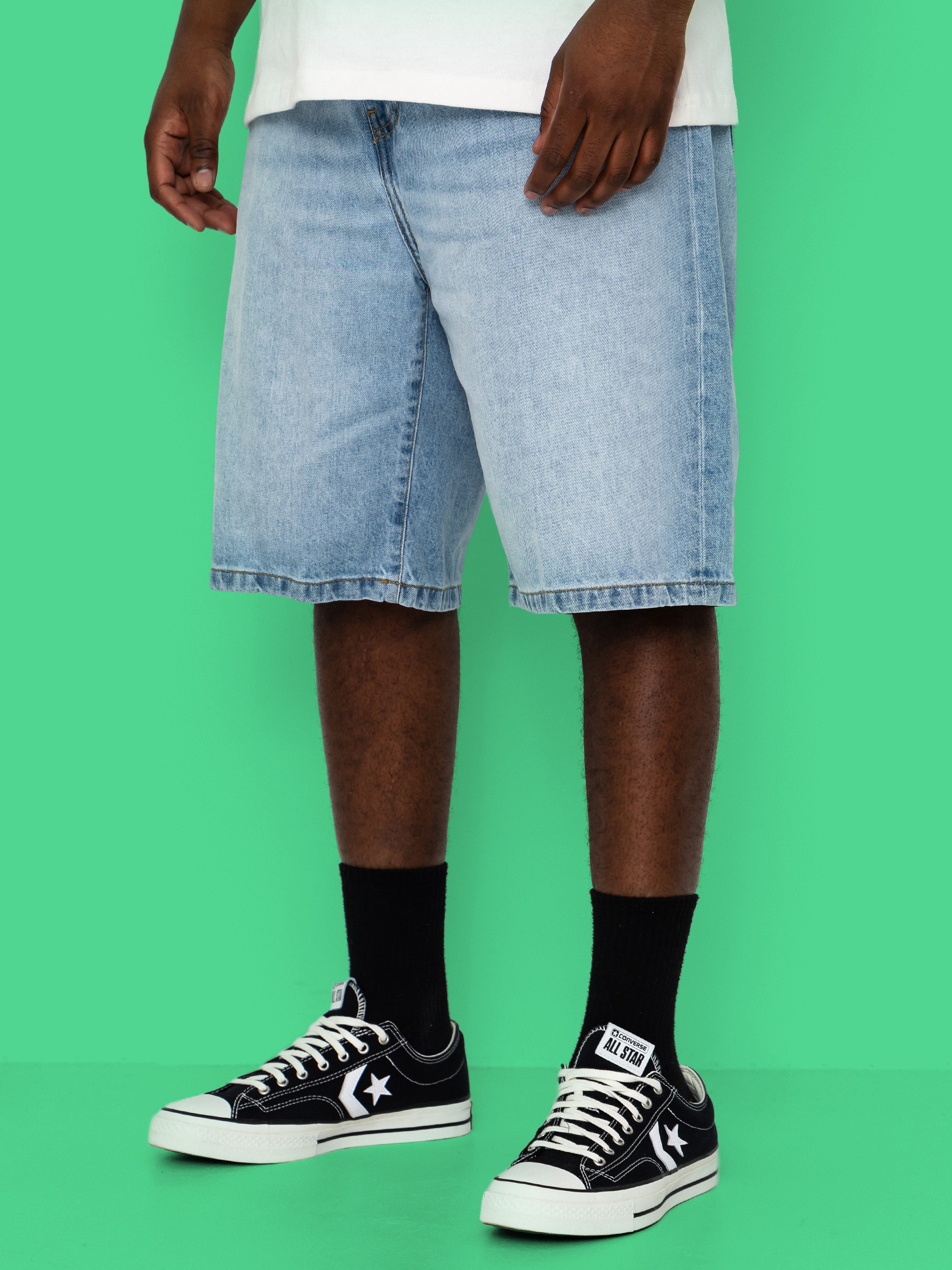 Ru00f6vidnadru00e1g Carhartt WIP Landon (blue heavy worn bleached)