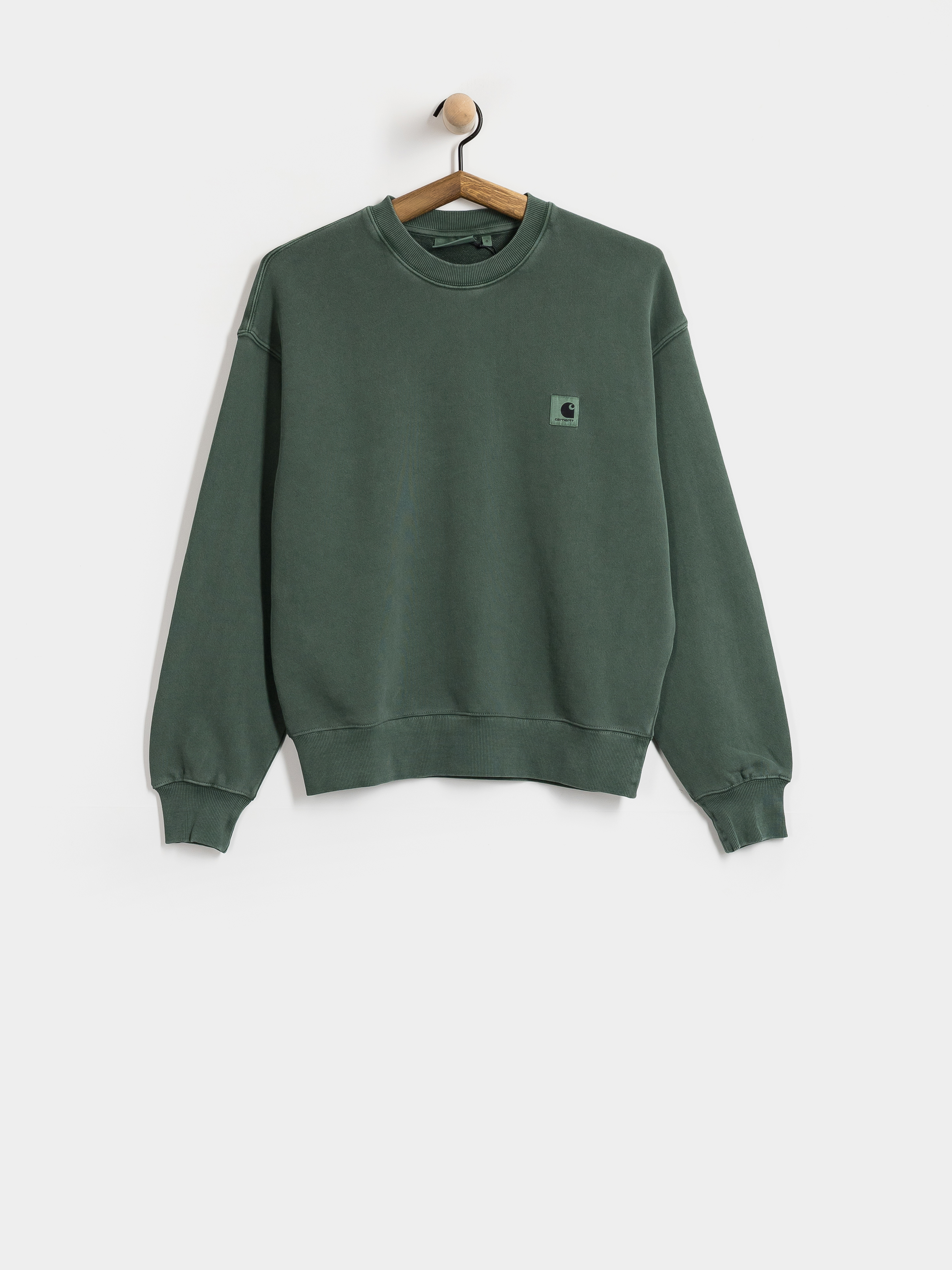 Pulóver Carhartt WIP Nelson Wmn (dark scarab/garment dyed)