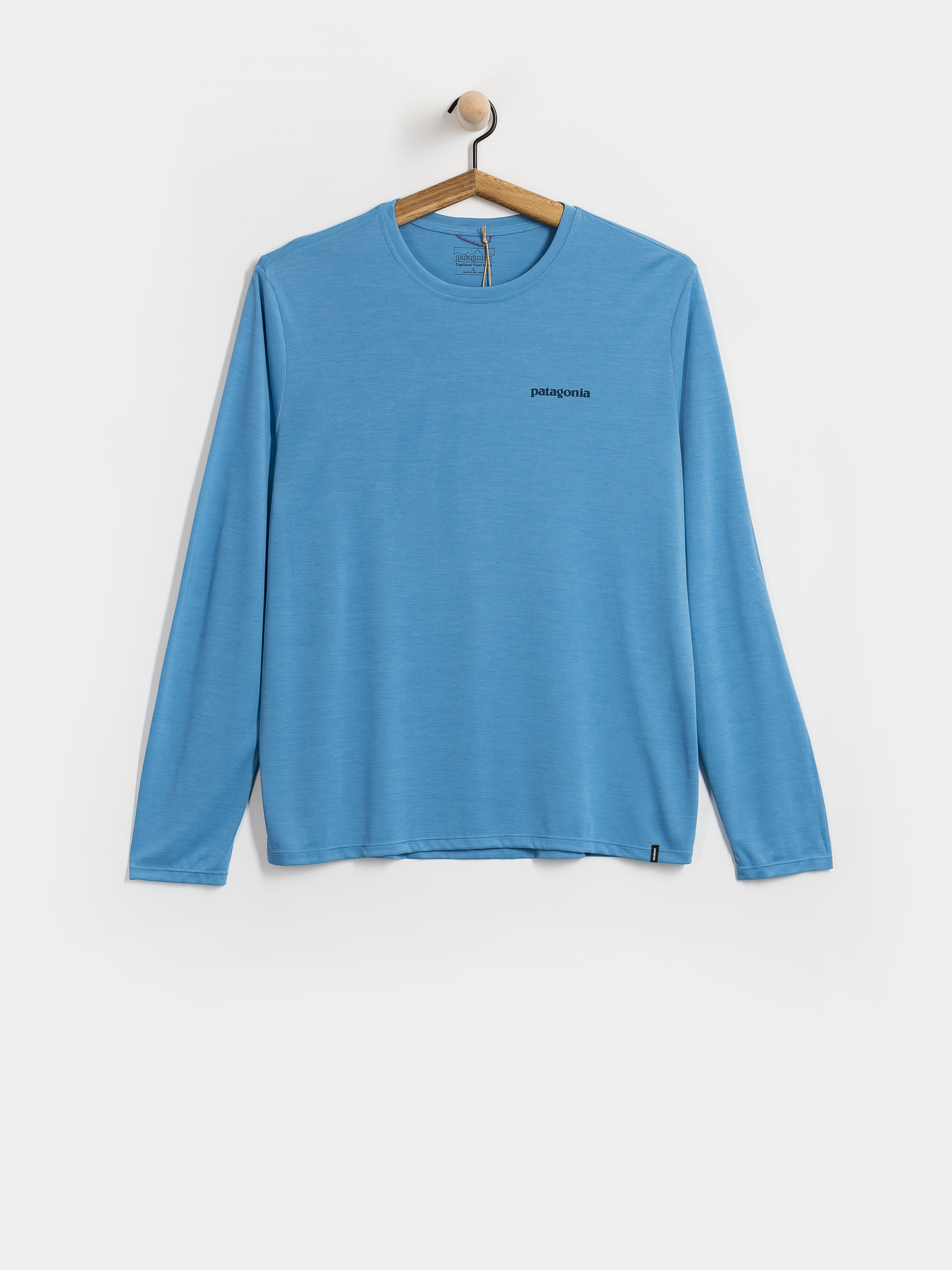 Patagonia Cap Cool Daily Boardshort Logo Hosszú ujjú felső (shore blue light shore blue x dye)