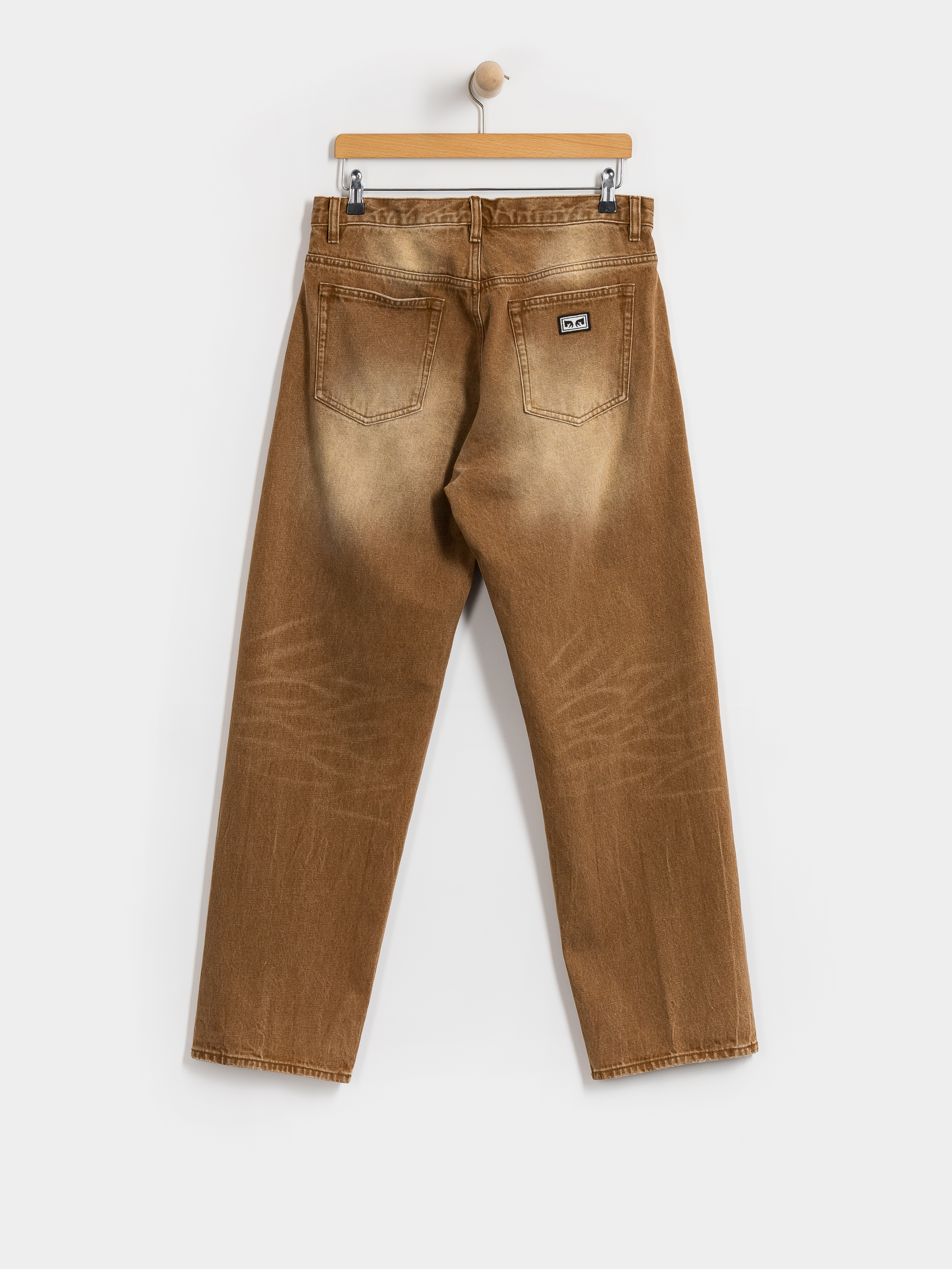 Kisnadrág OBEY Boxcar Straight Denim (archive brown)