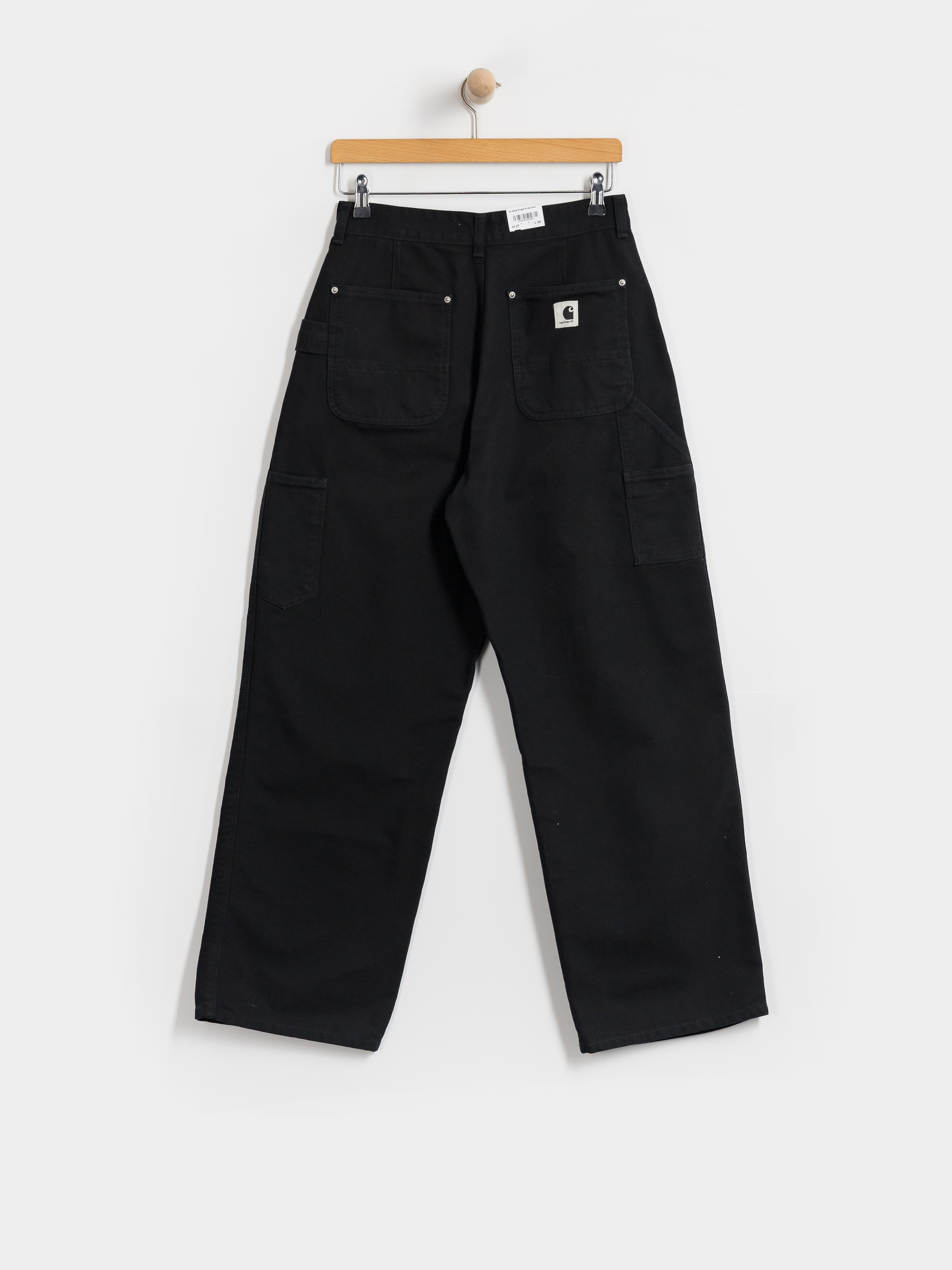 Kisnadrág Carhartt WIP Billie Single Knee Wmn (black/stone washed)