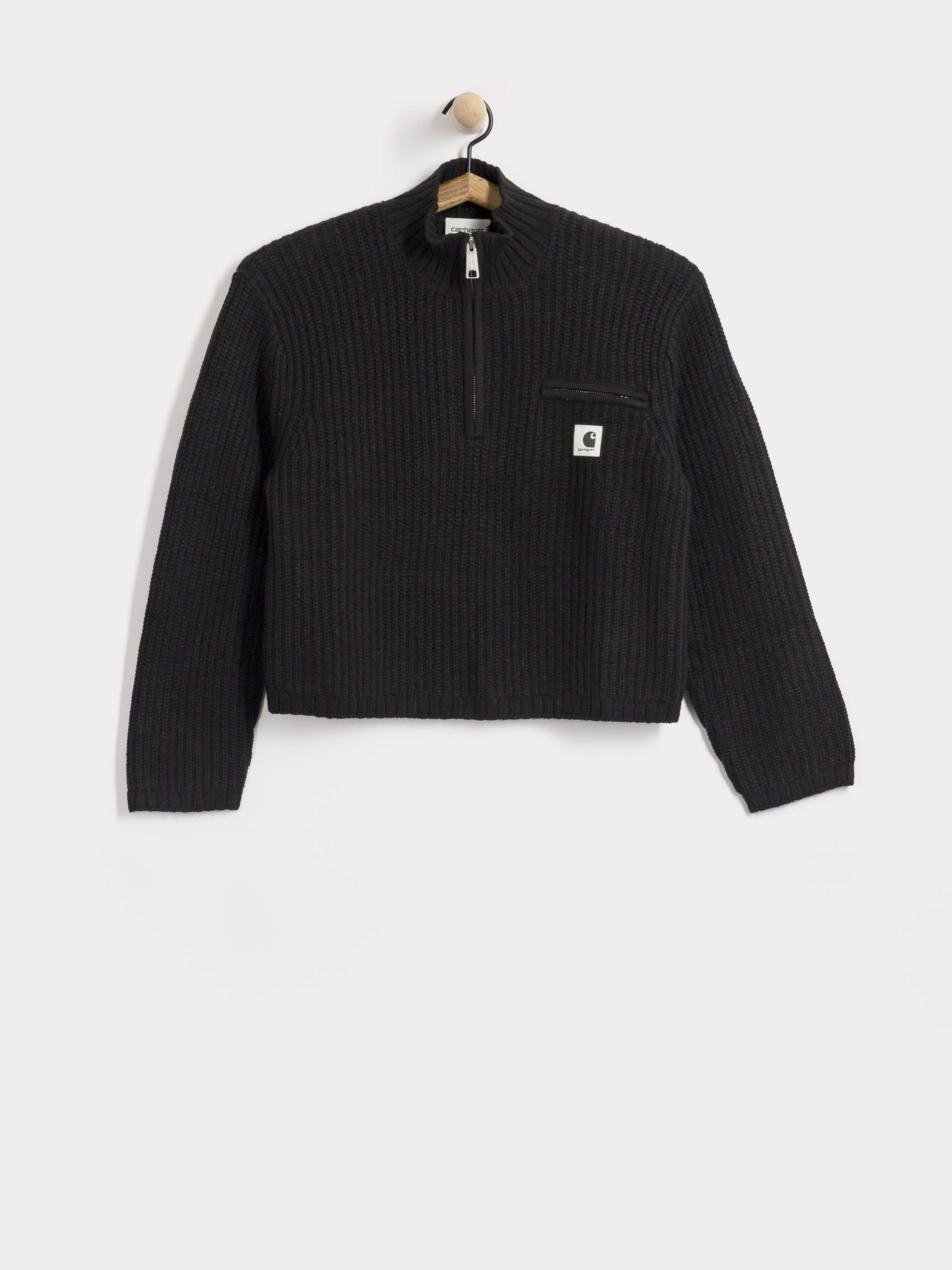 Pulu00f3ver Carhartt WIP Detroit Half Zip Wmn (black)