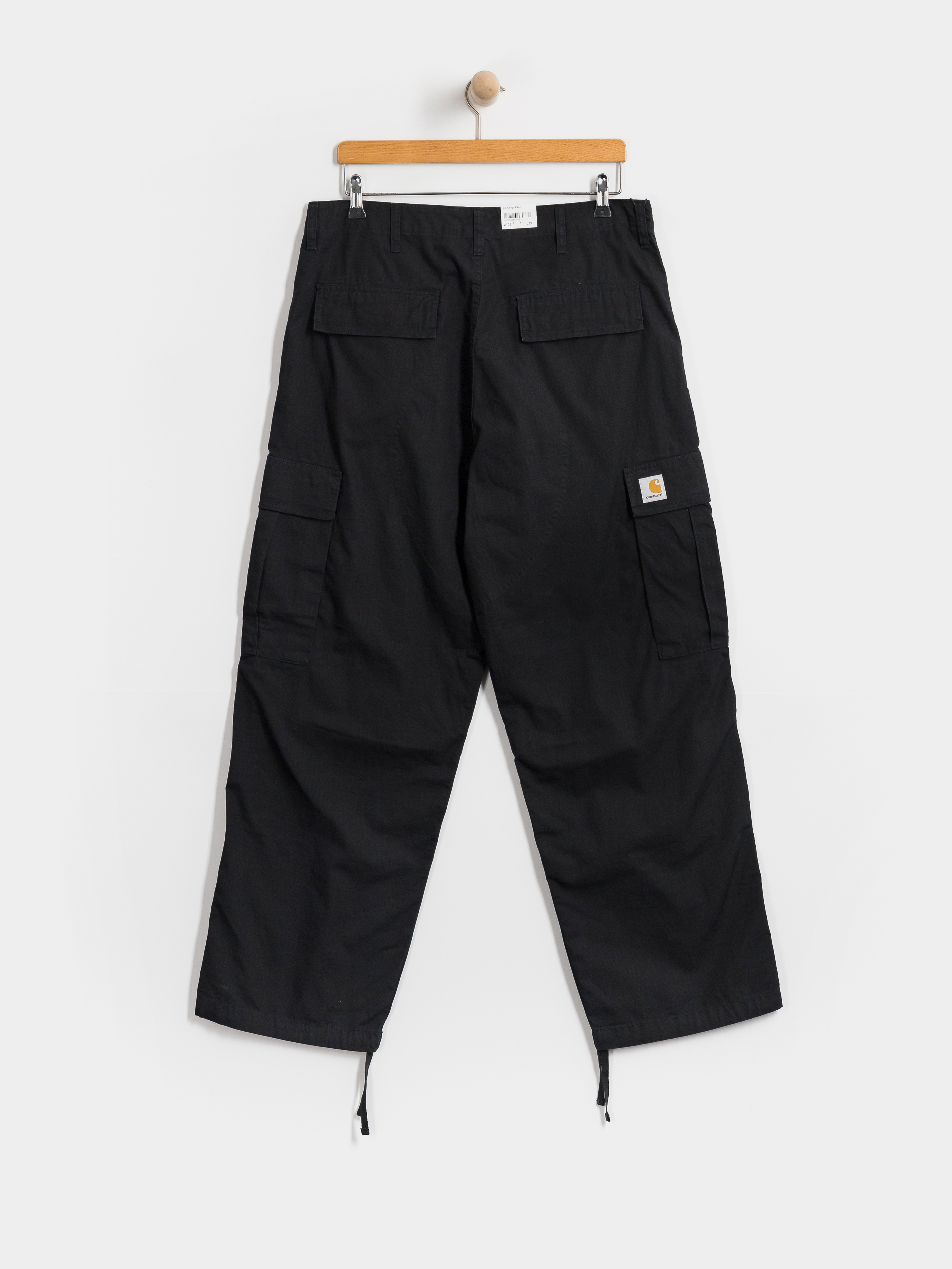 Kisnadrág Carhartt WIP OG Cargo (black/stone washed)