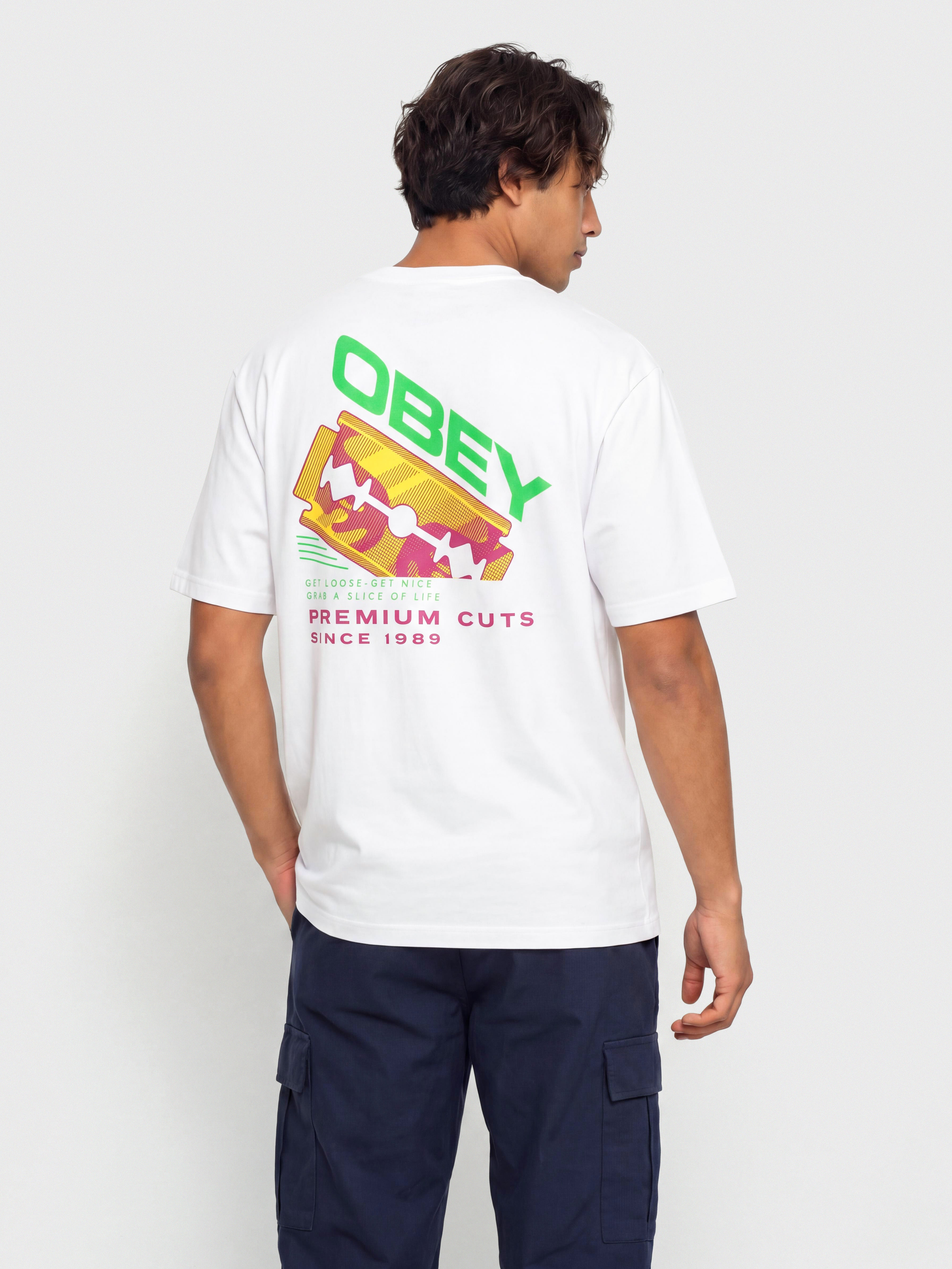OBEY Razor Póló (white)