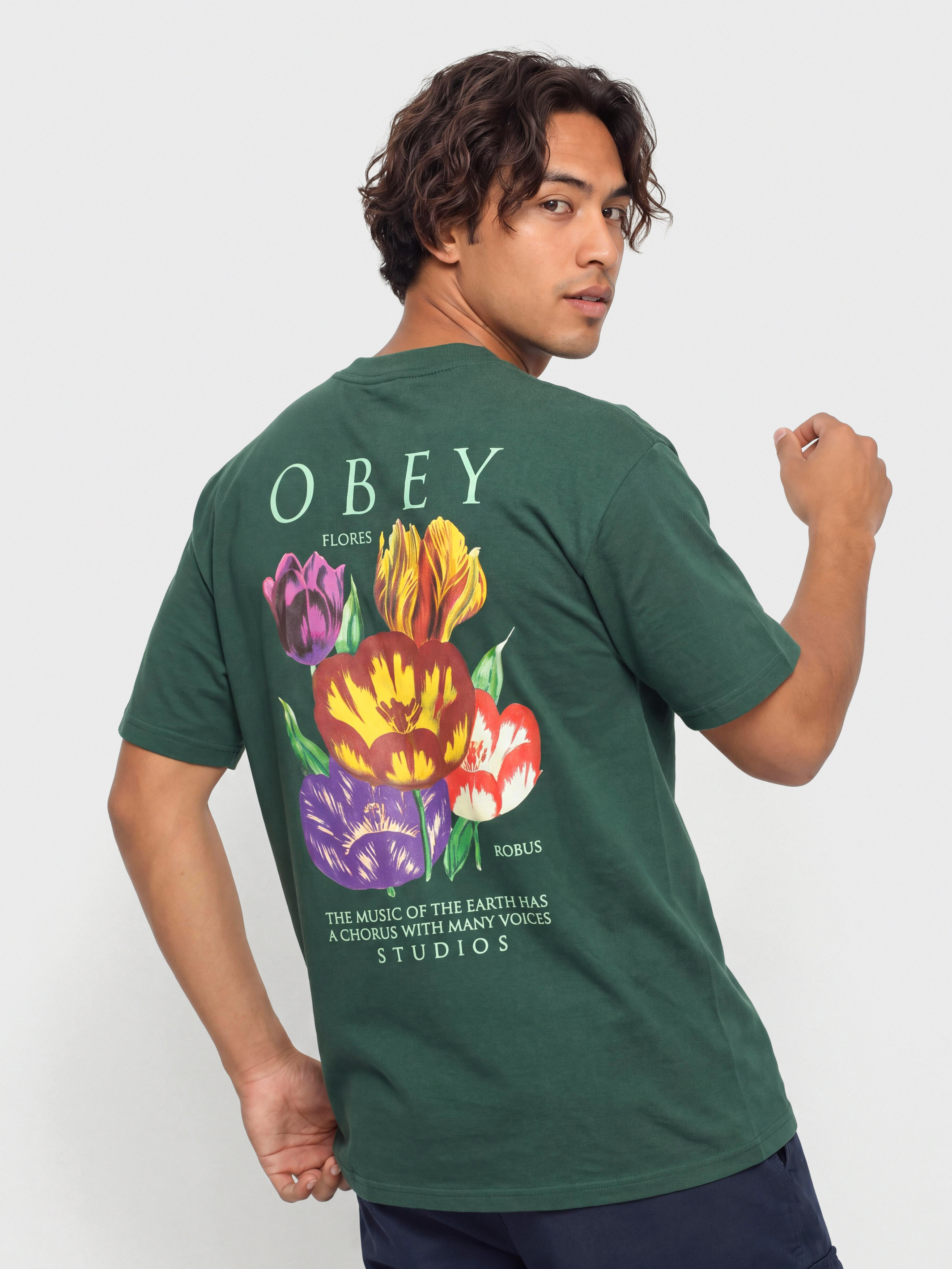 OBEY Flores Robus Póló (rainforest)