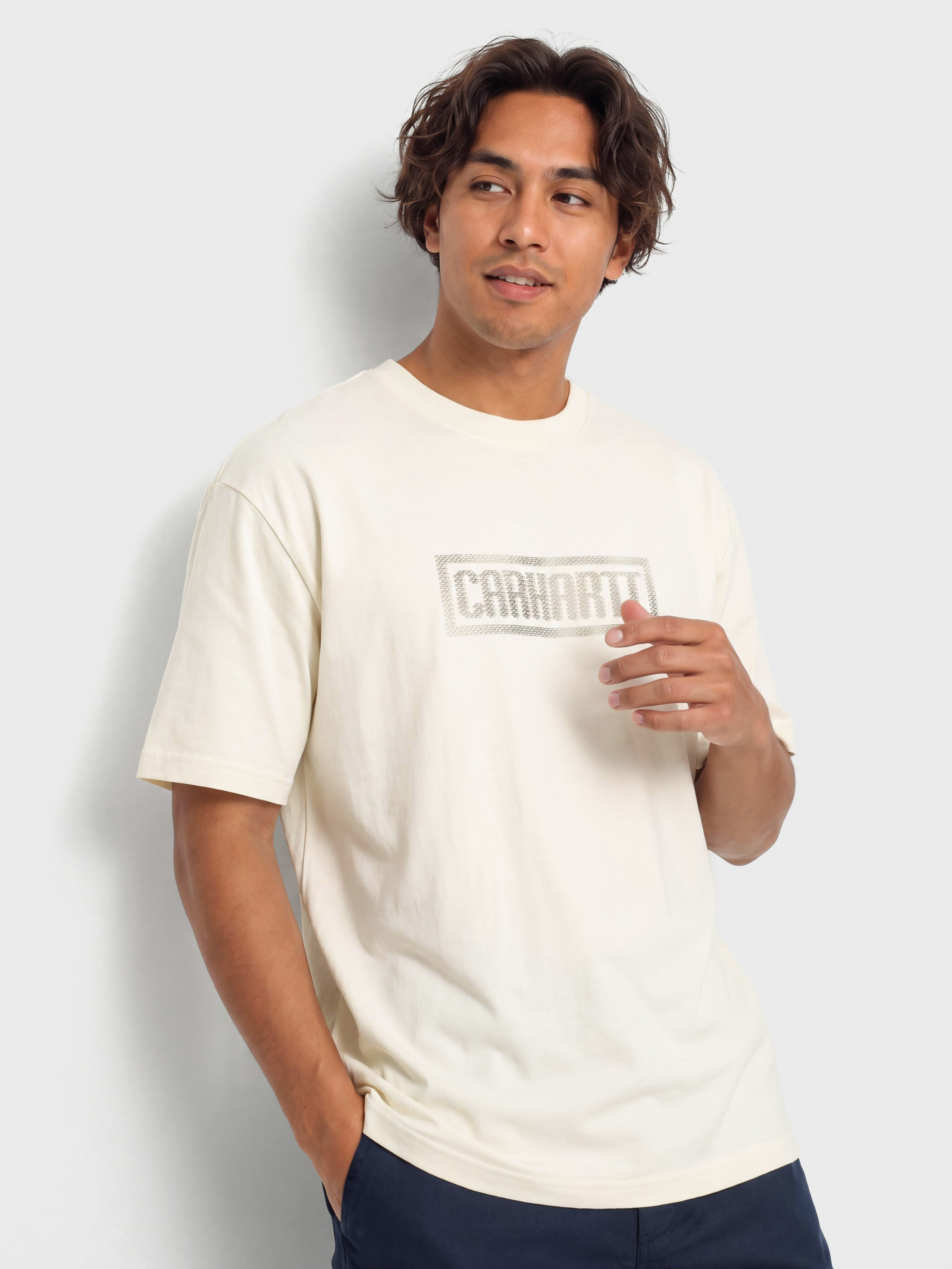 Póló Carhartt WIP Bricky Man (wax/stone dyed)