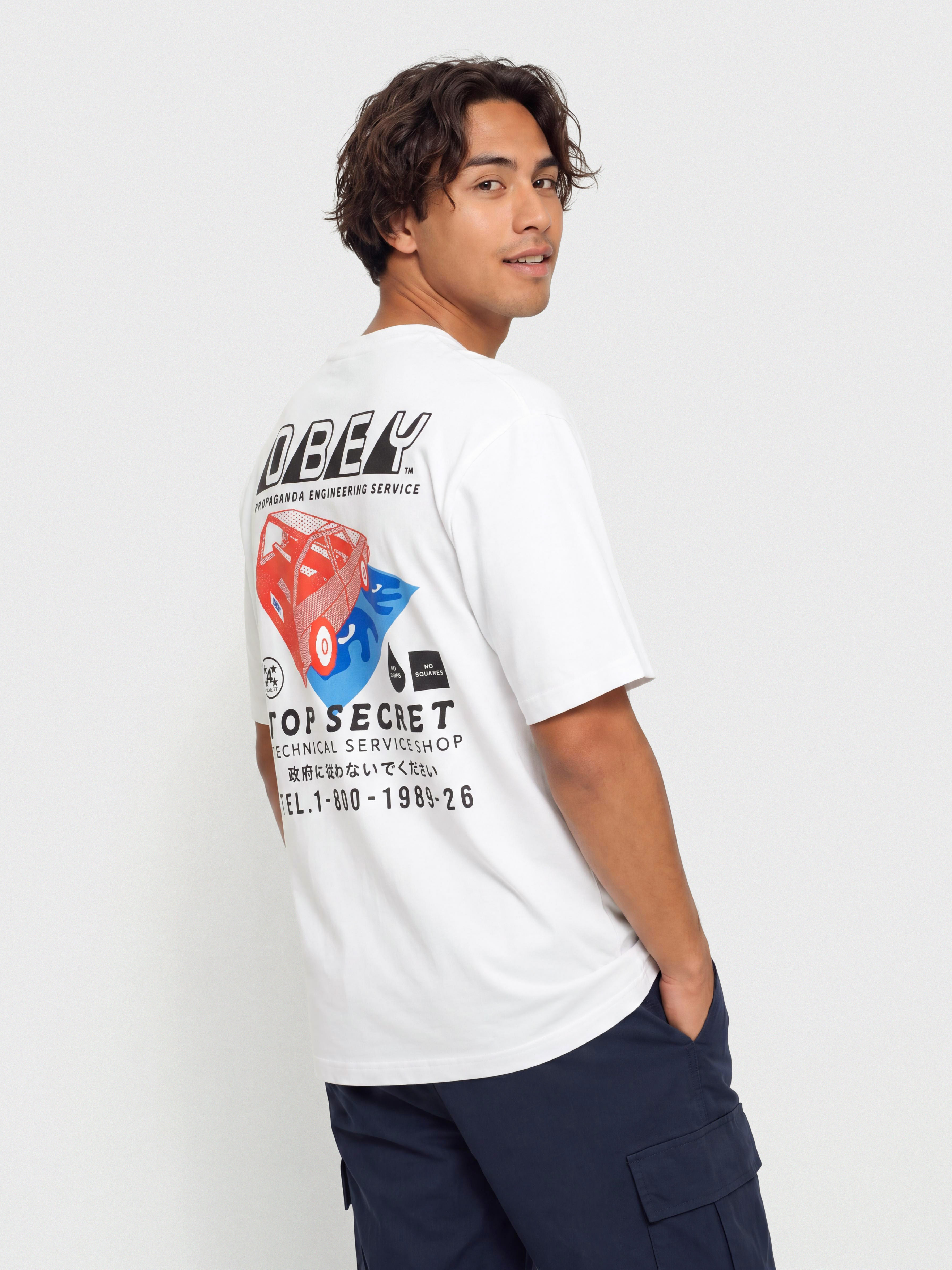 OBEY Top Secret Póló (white)