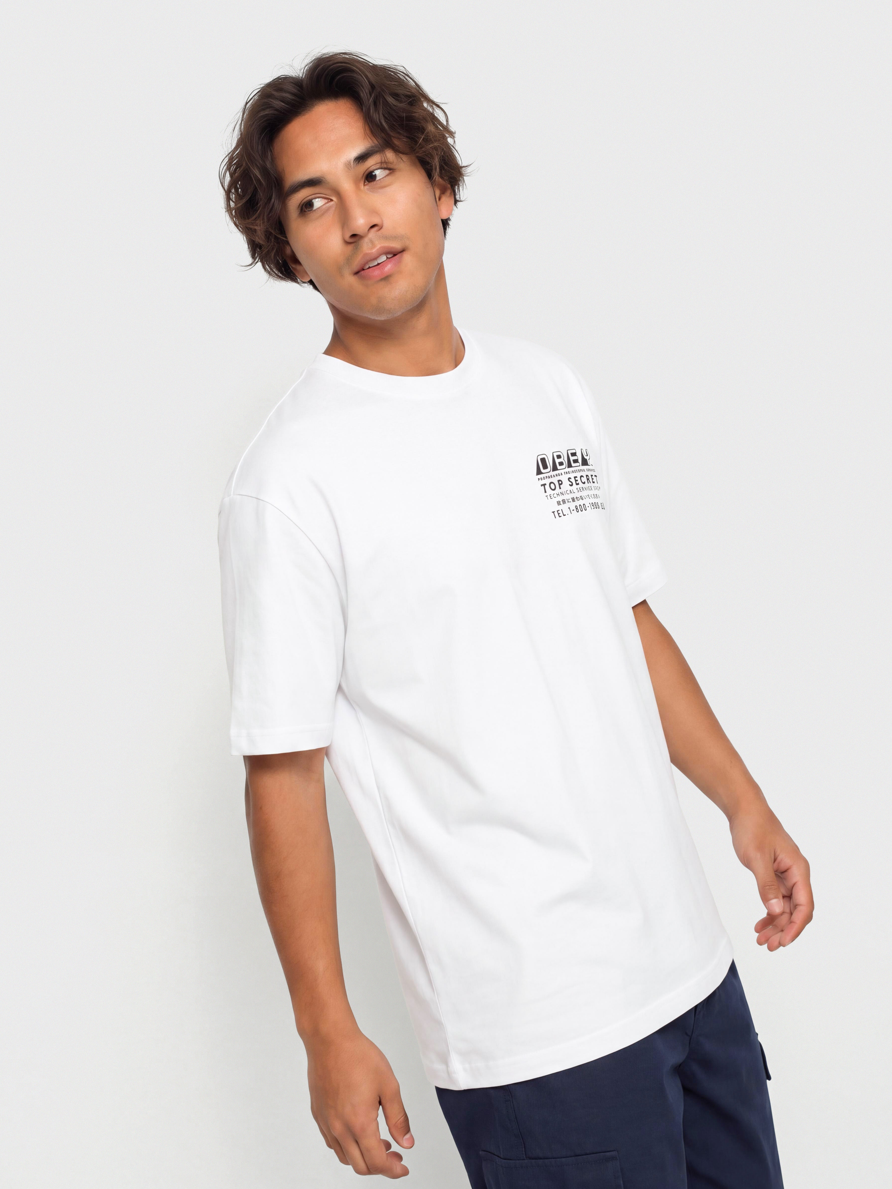 OBEY Top Secret Póló (white)