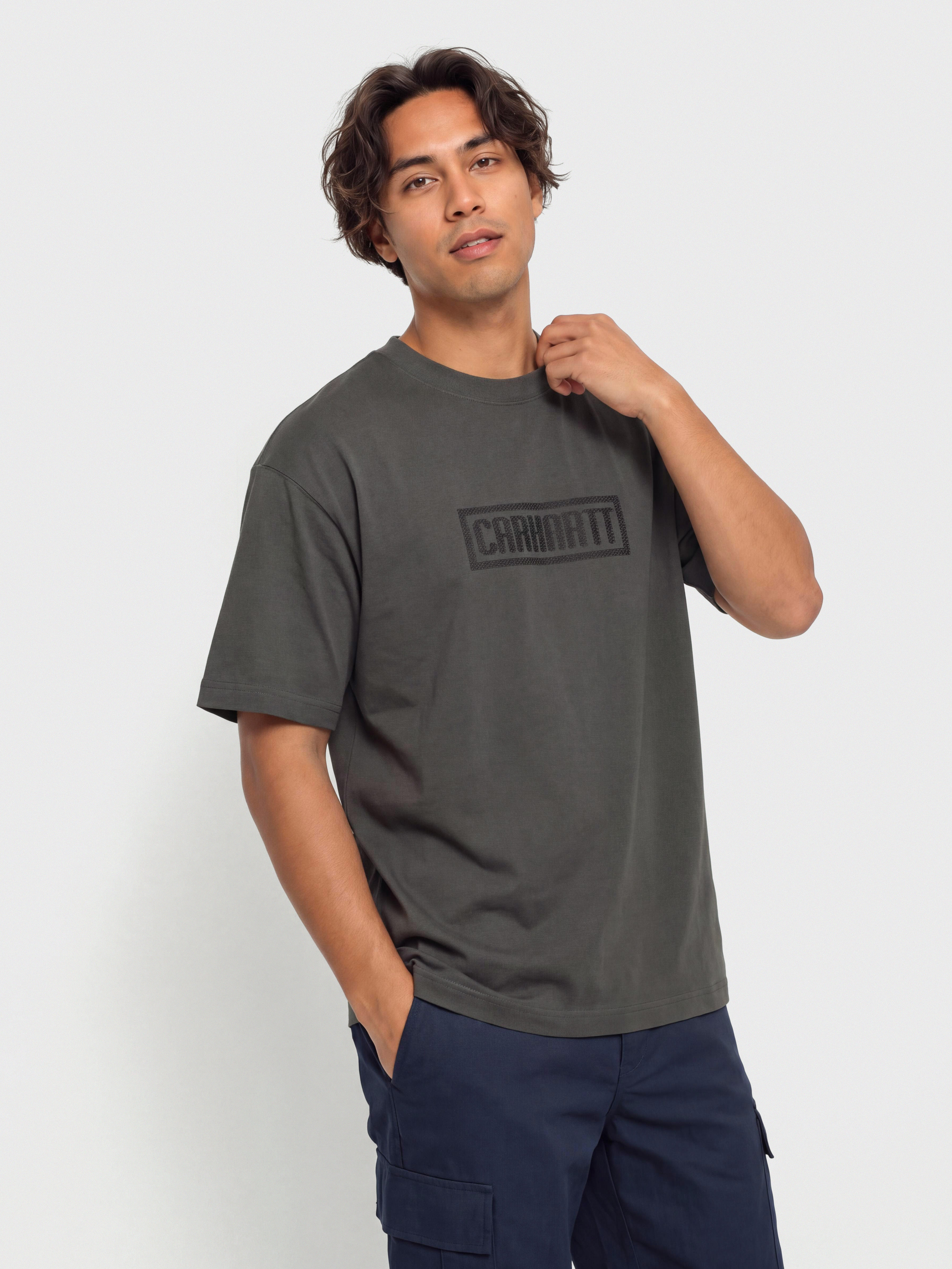 Póló Carhartt WIP Bricky Man (soot/stone dyed)