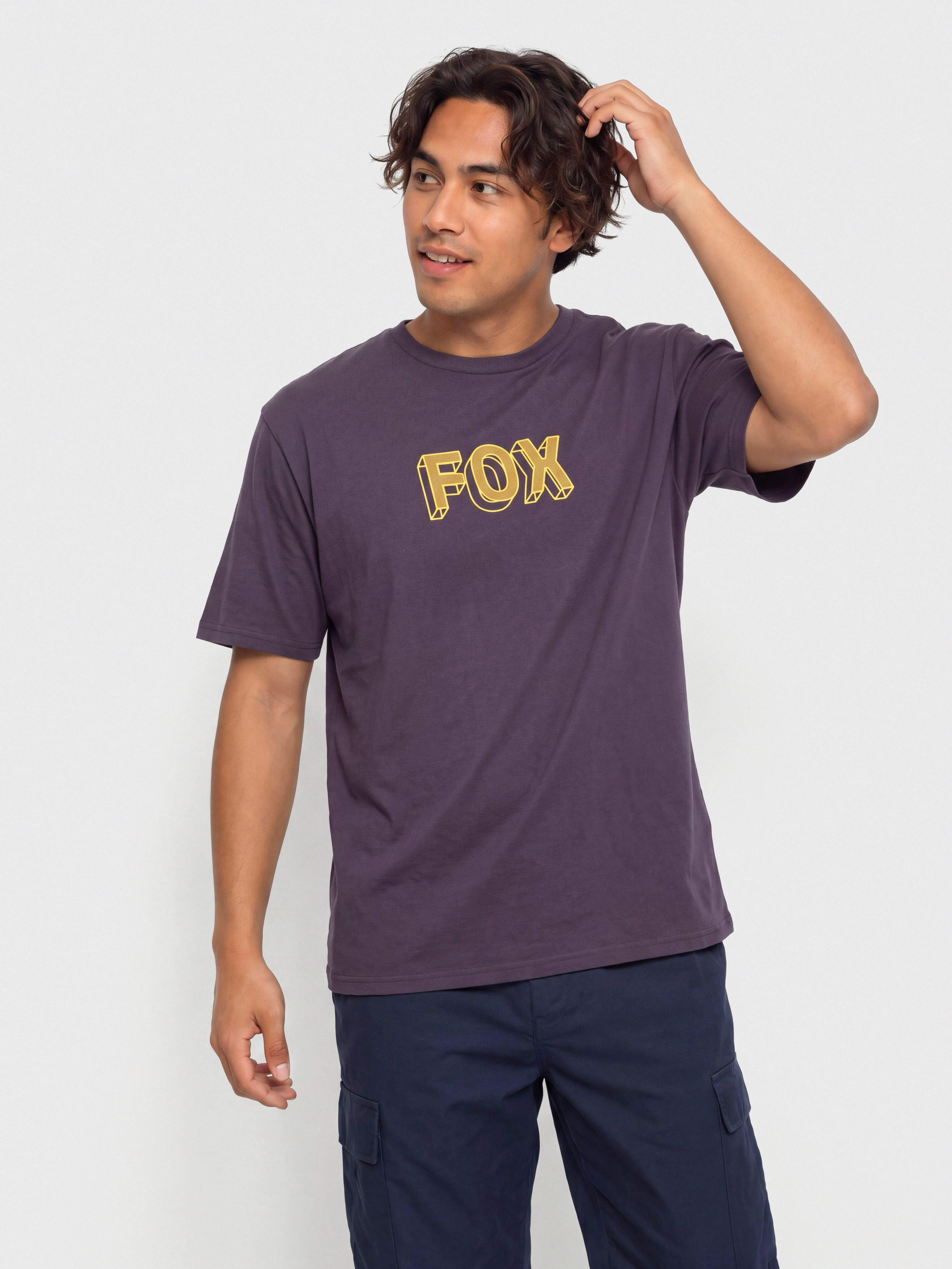 Póló Fox Image Print 195 (plum purple)