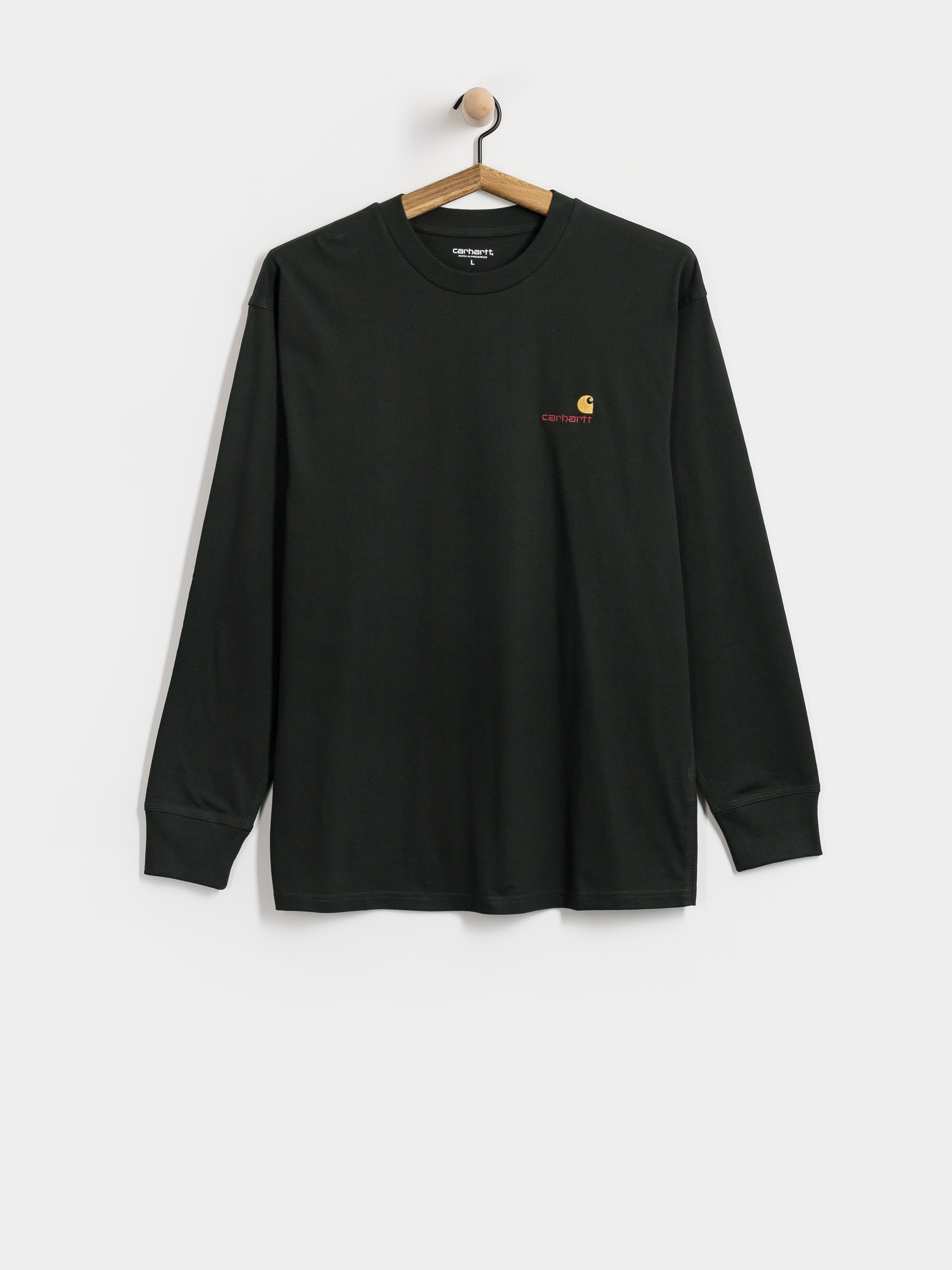 Carhartt WIP American Script Hosszú ujjú felső (raven)