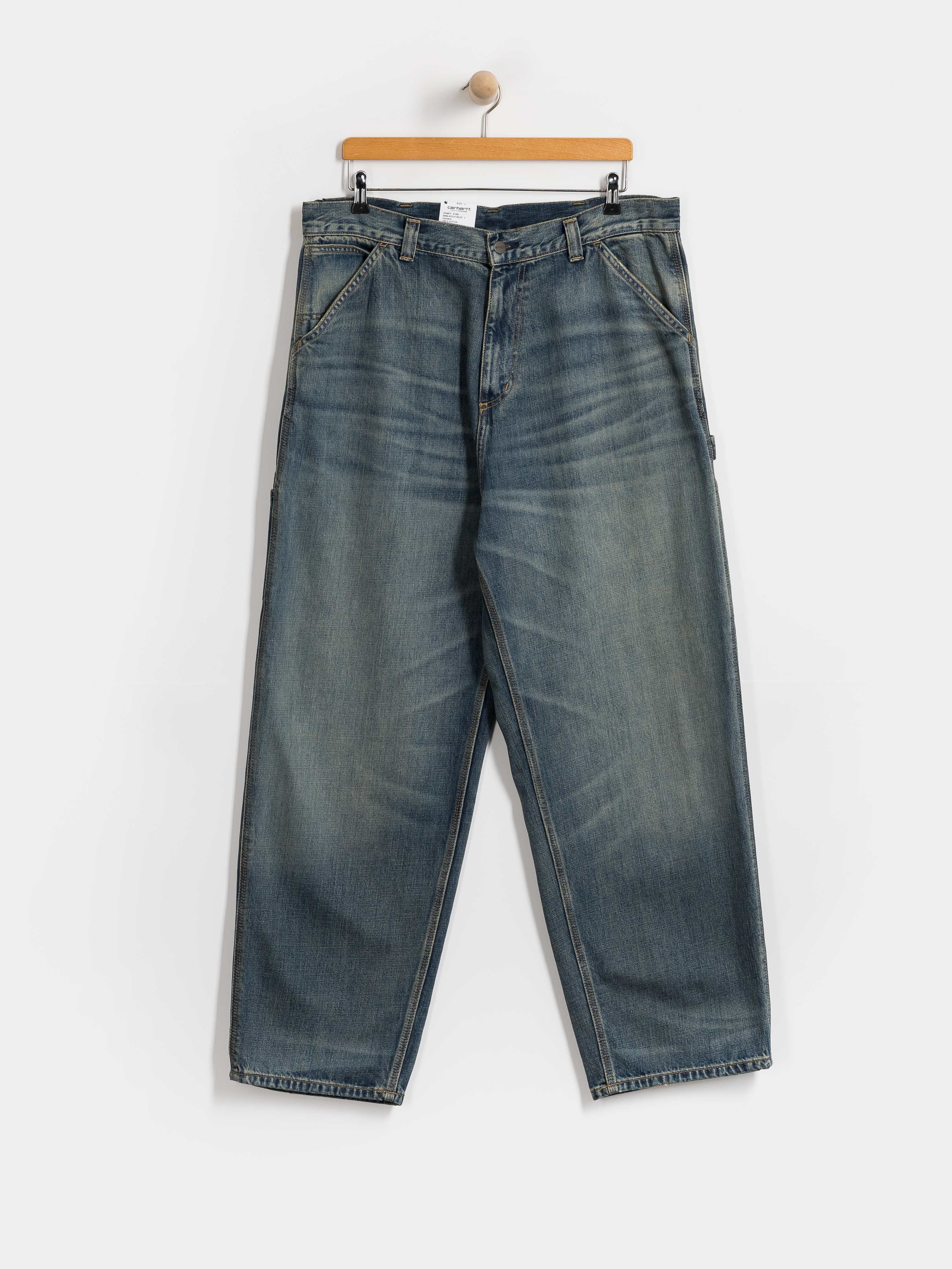 Carhartt WIP OG Single Knee Kisnadrág (blue/worn used wash)