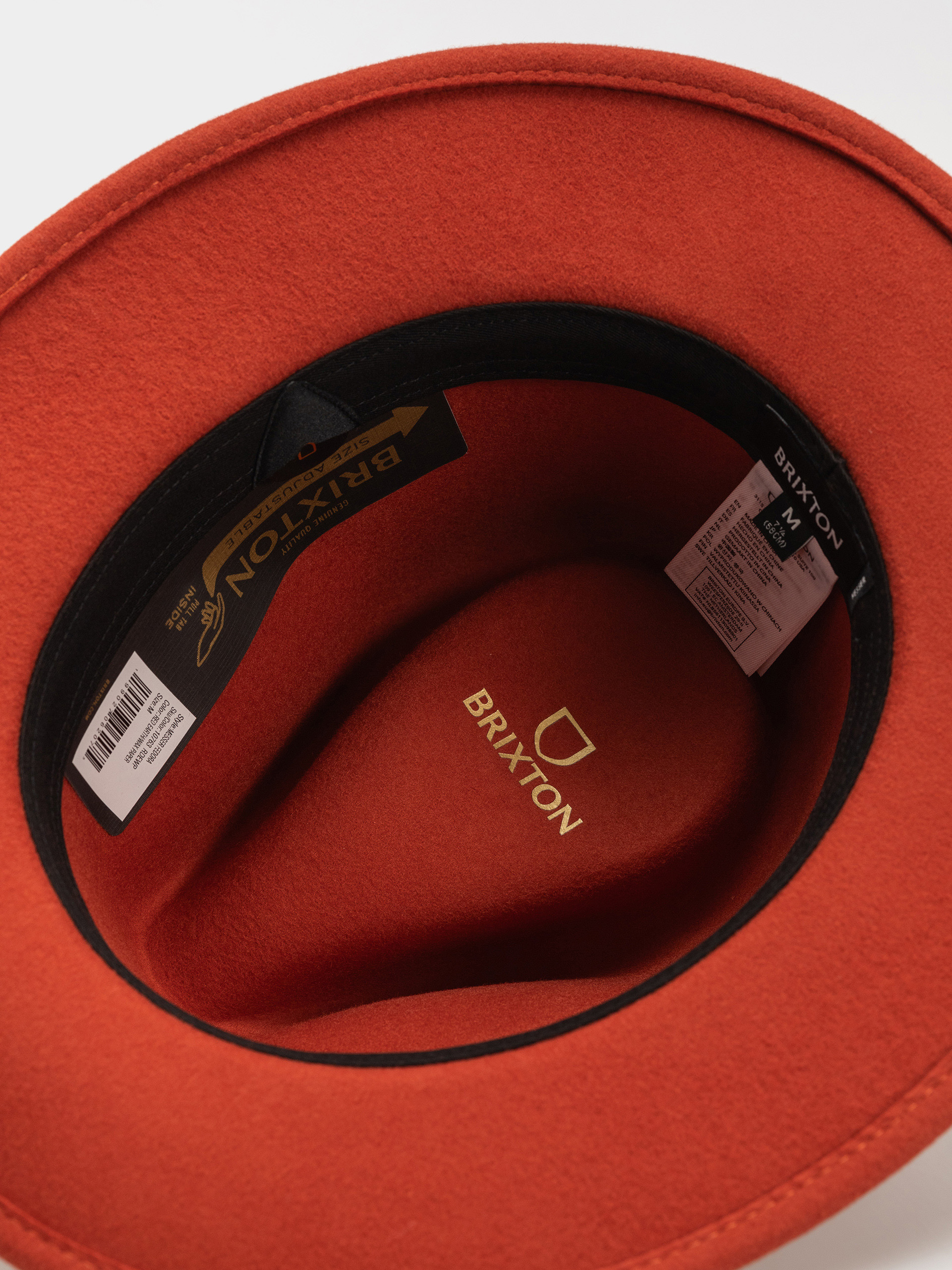 Brixton Messer Fedora Kalap (red earth/wax paper)