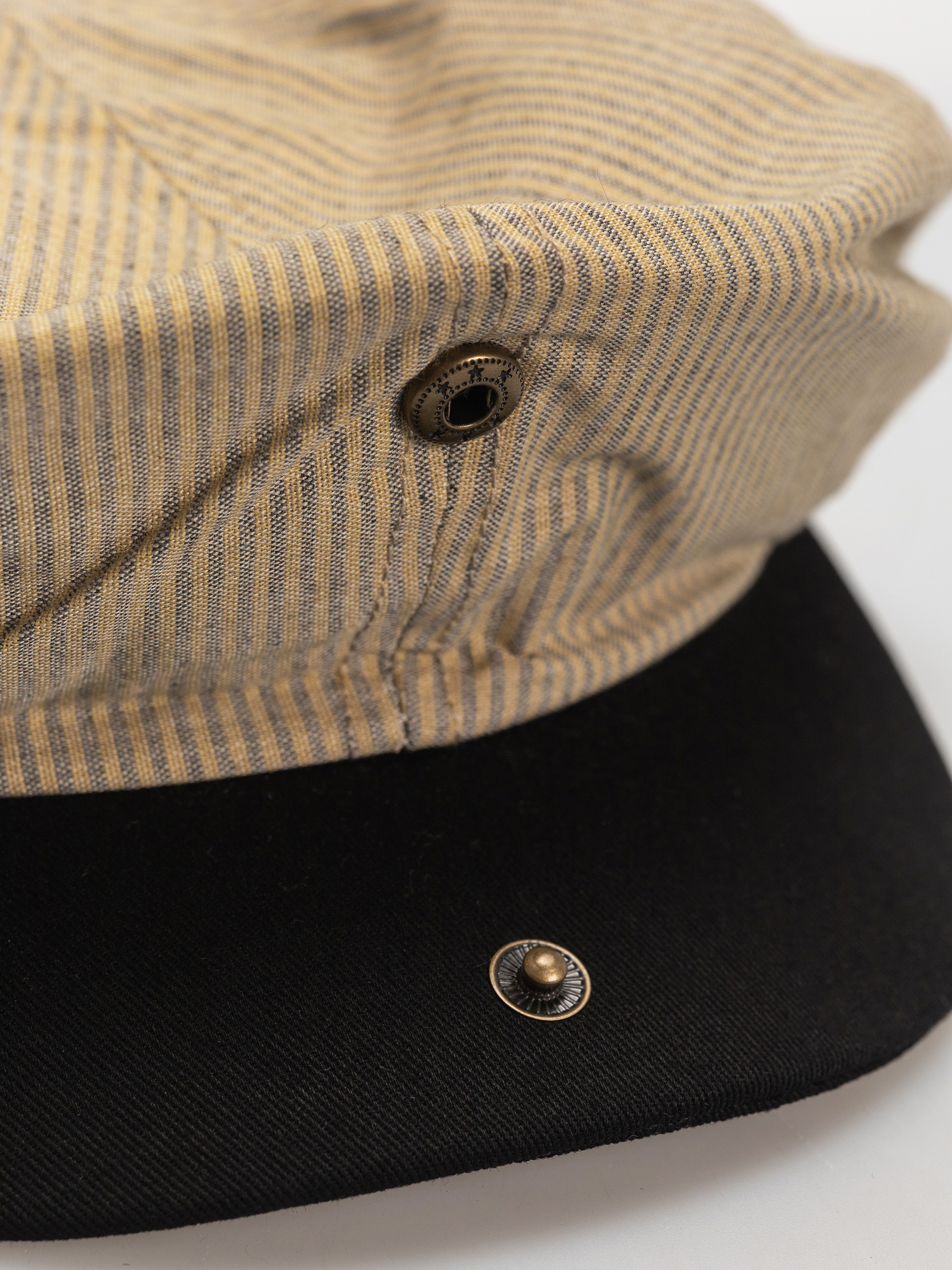 Brixton Brood Snap Cap Flat cap (khaki stripe/washed black)