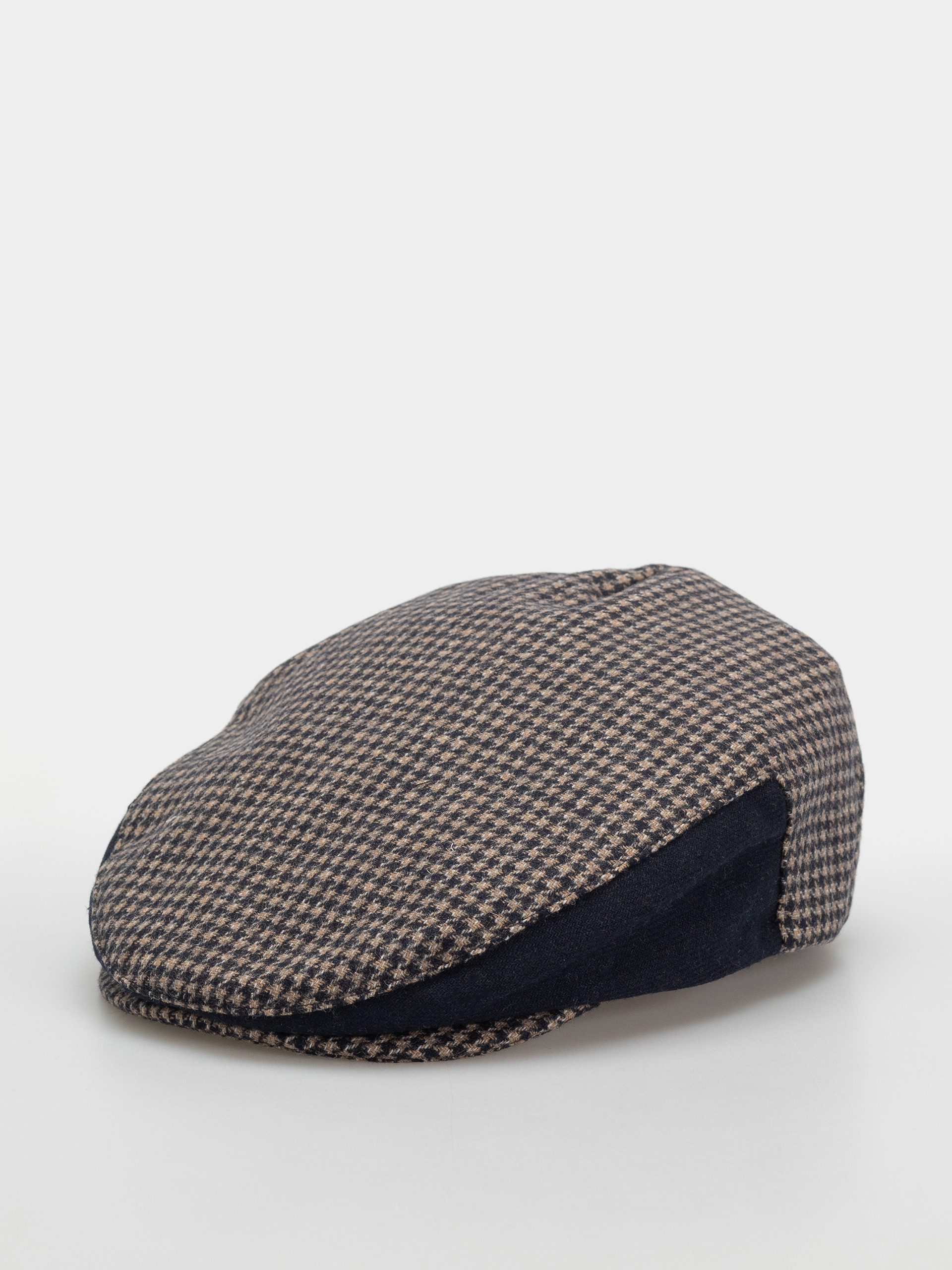 Brixton Hooligan Snap Cap Flat cap (navy/sand houndstooth)