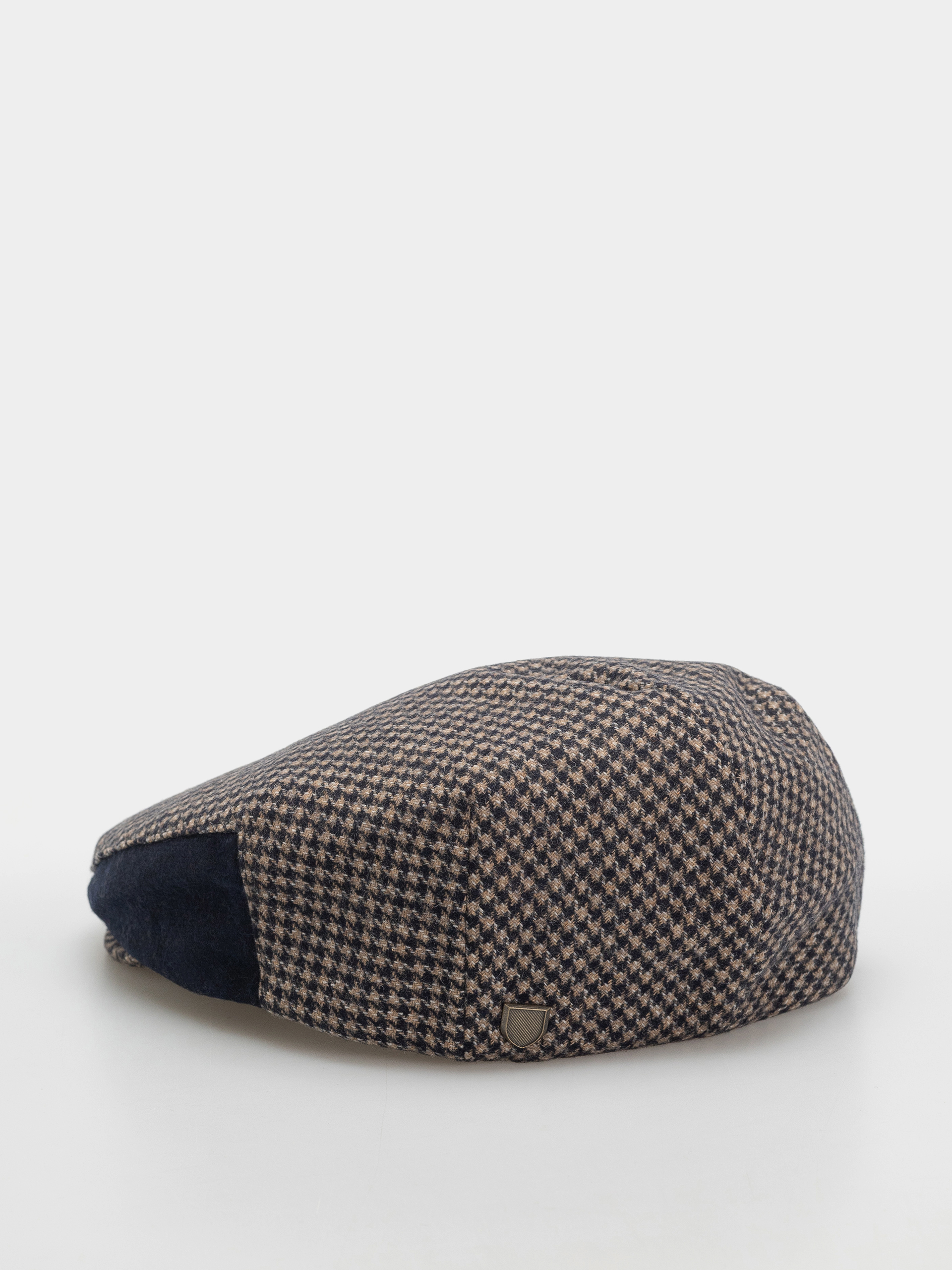 Brixton Hooligan Snap Cap Flat cap (navy/sand houndstooth)
