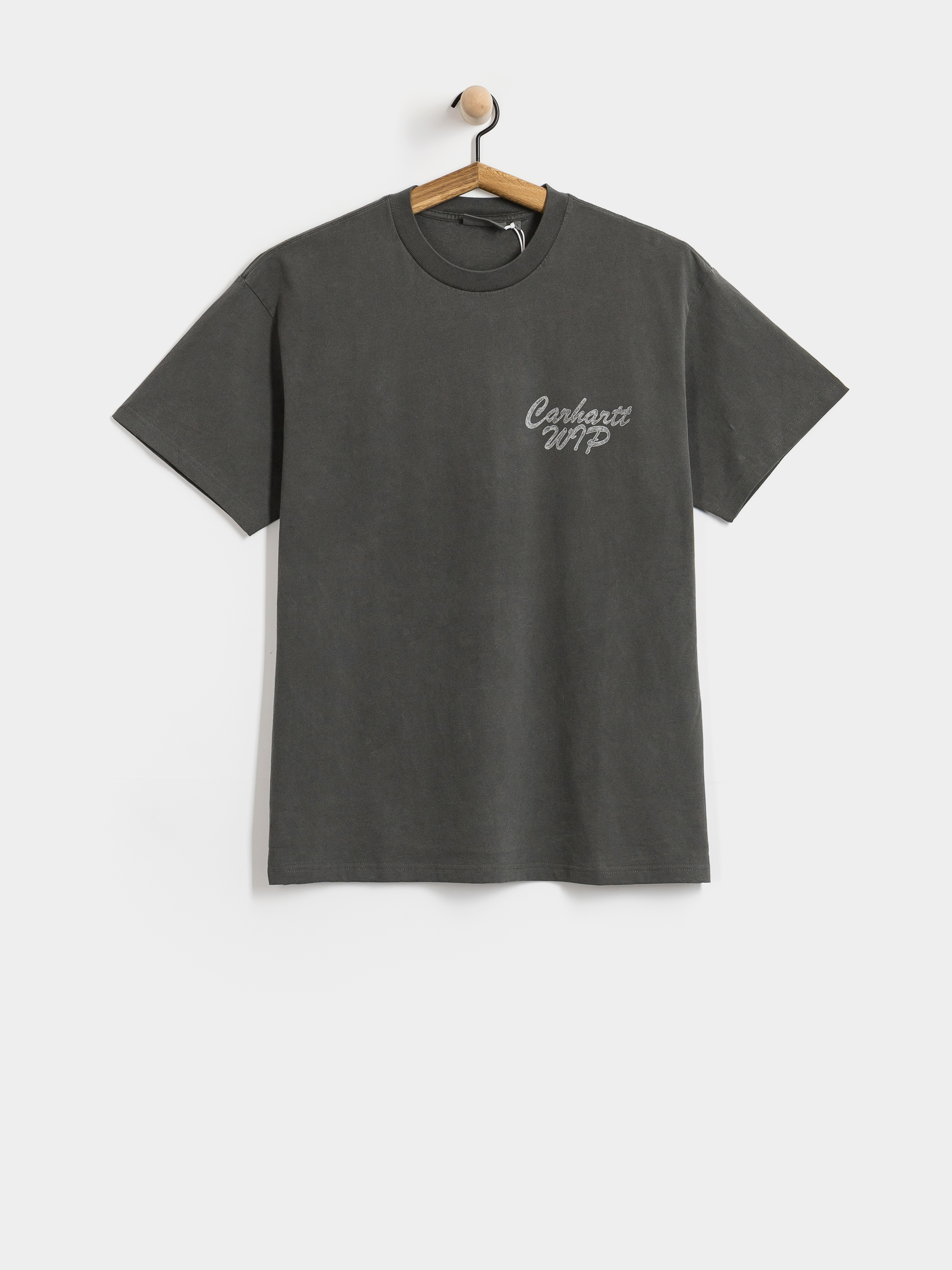 Carhartt WIP Hatching Script Póló (black/garment dyed)