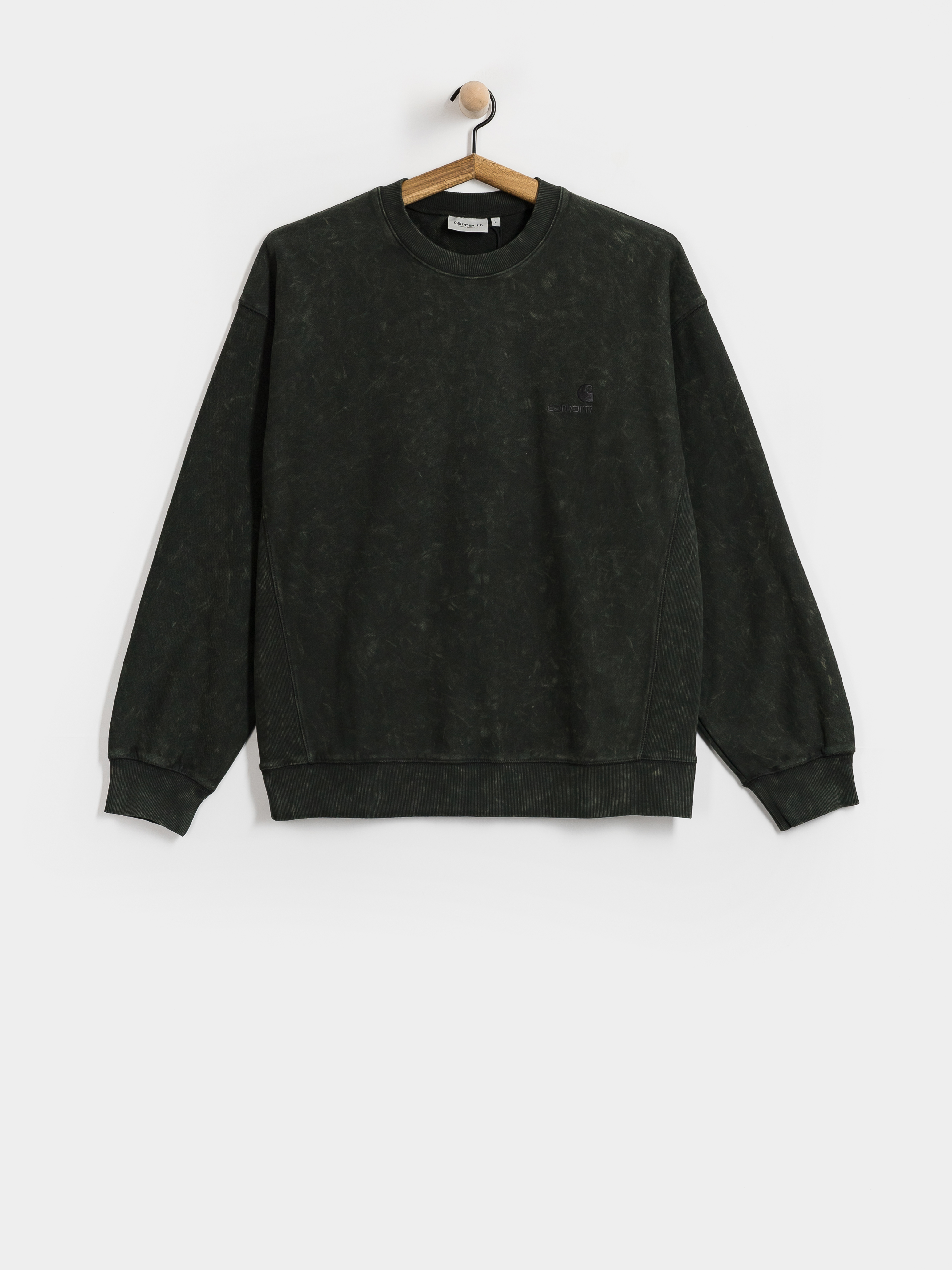 Carhartt WIP Lambert Pulóver (raven/moon wash)