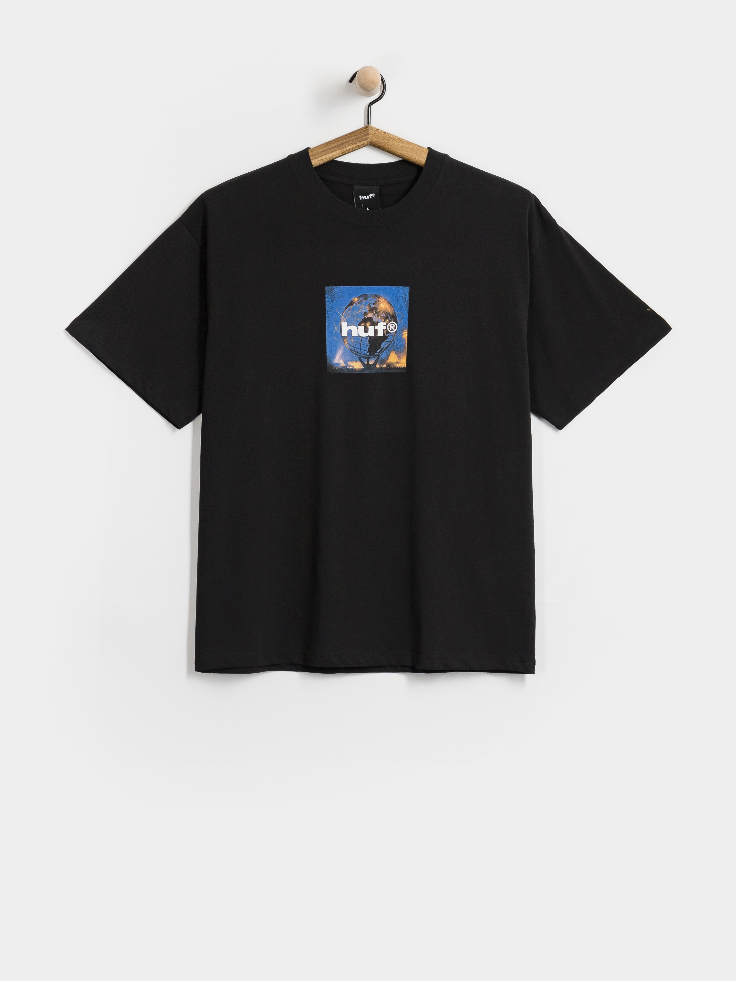 Póló HUF Unisphere (black)