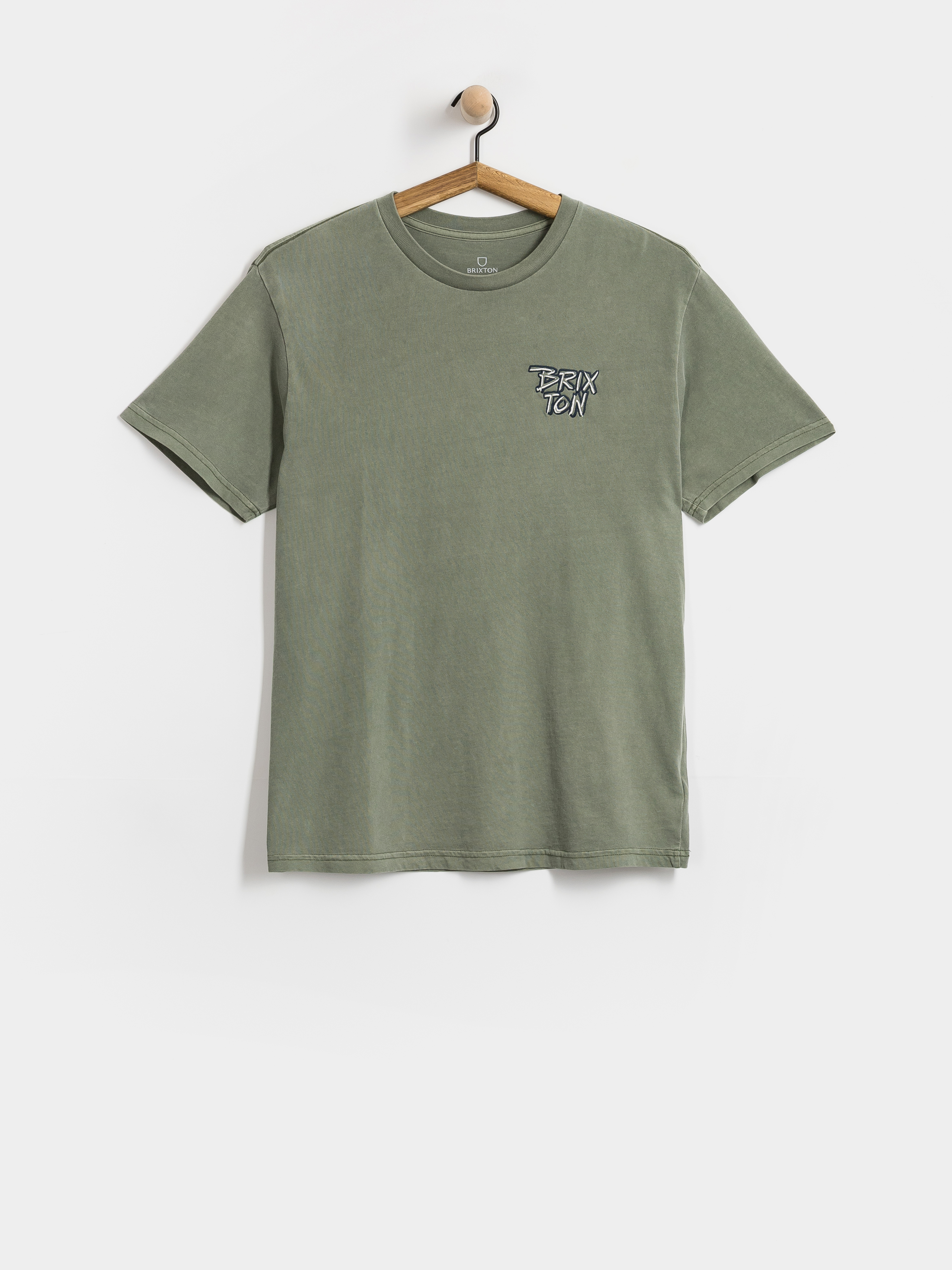 Póló Brixton Rockton Stnd (olive surplus worn wash)