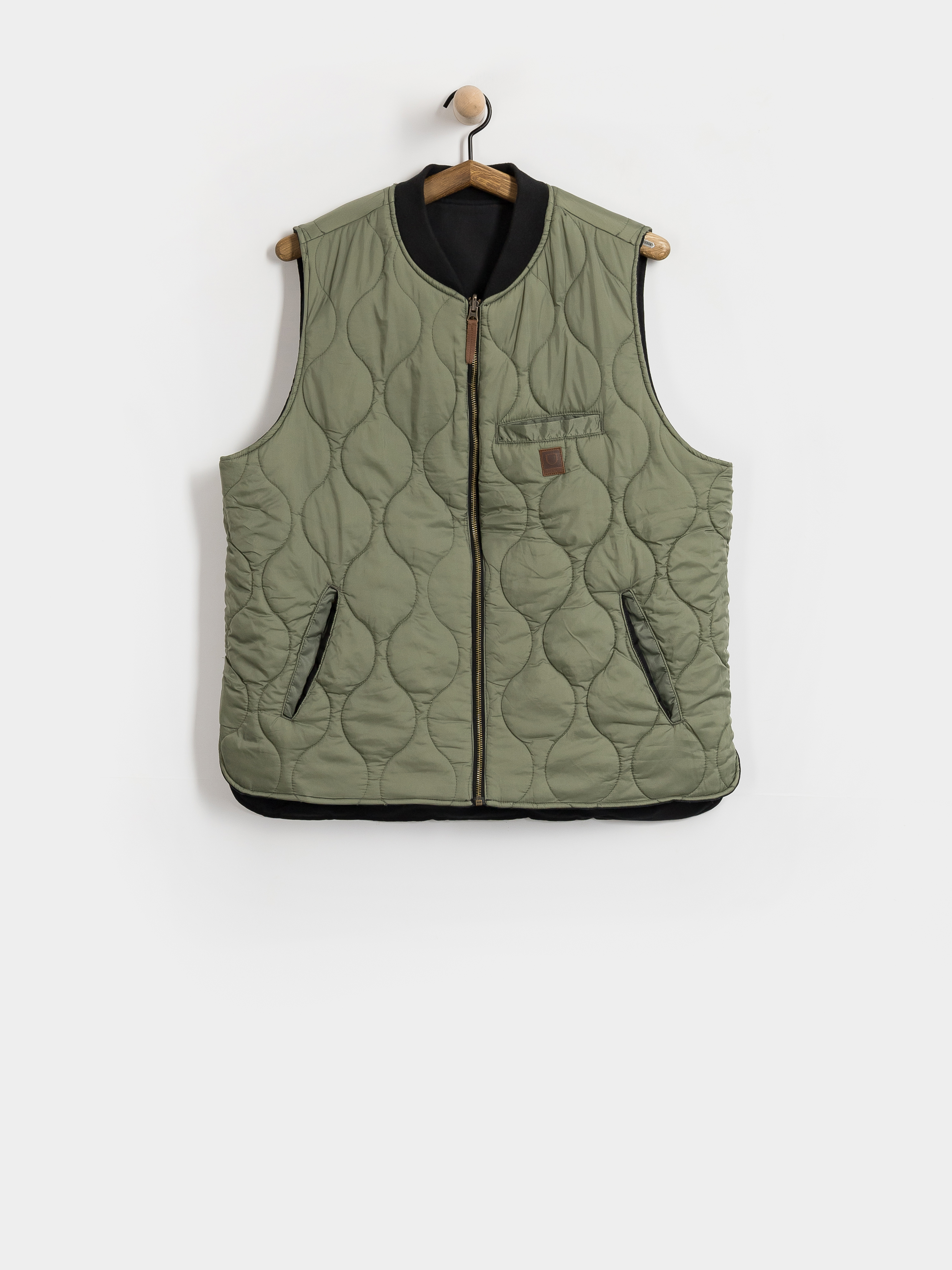 Mellény Brixton Builders Abraham Rev (black/olive surplus)