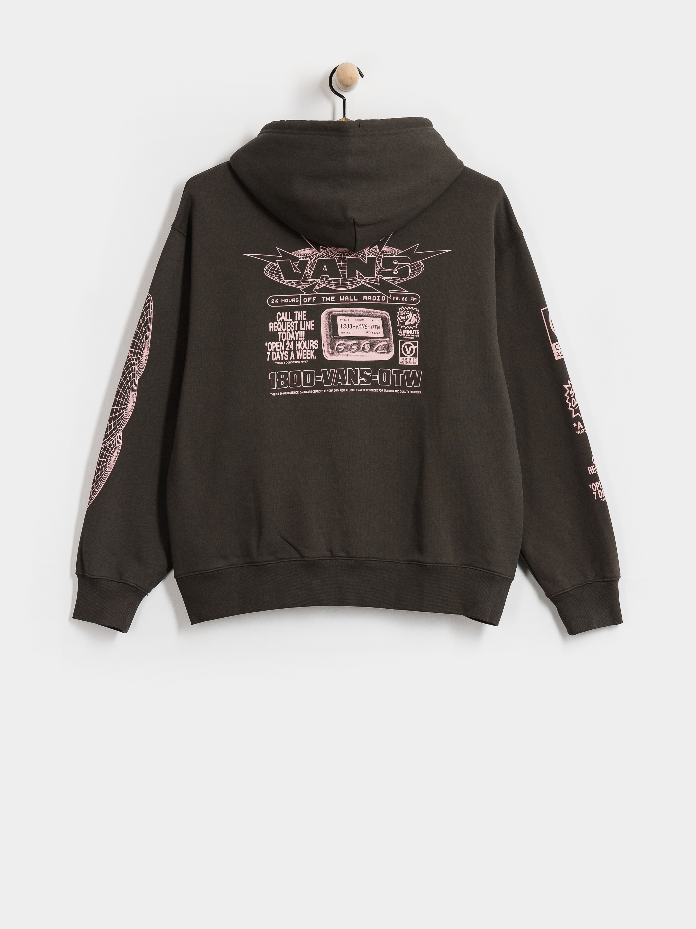 Kapucnis pulu00f3ver Vans Hotline Radio HD (faded black)