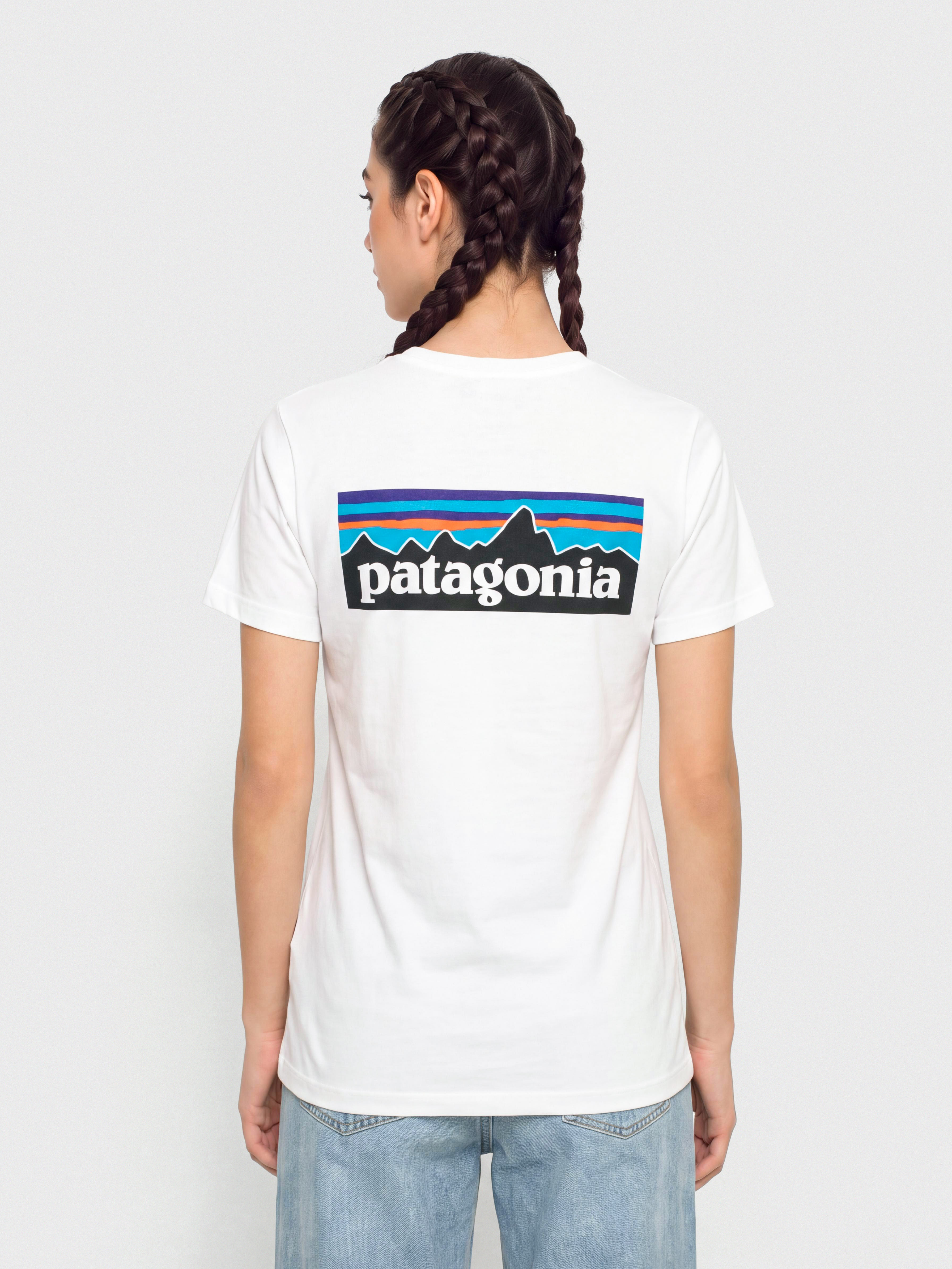 Patagonia P 6 Logo Responsibili Wmn Pu00f3lu00f3 (fiber white)