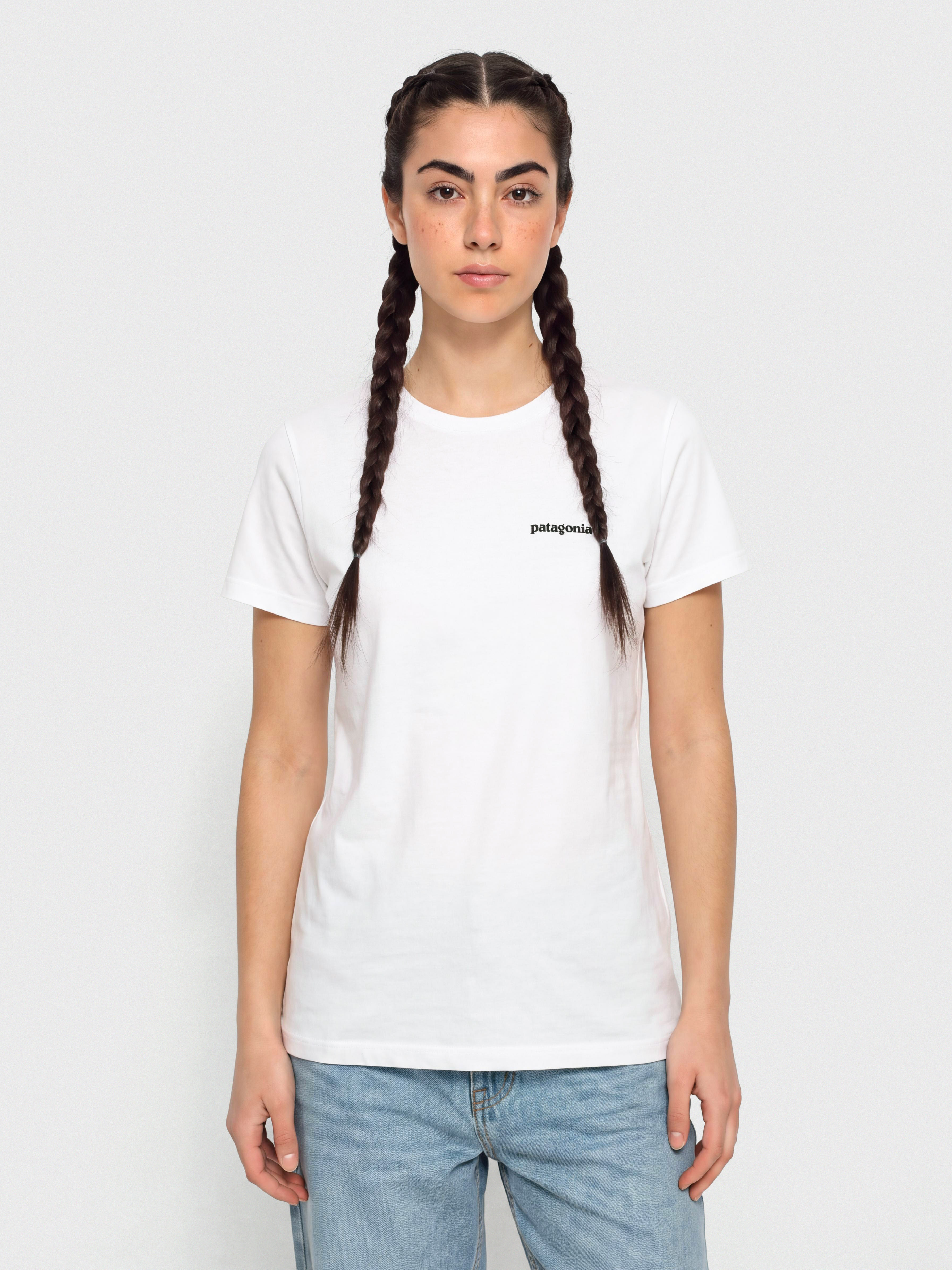 Patagonia P 6 Logo Responsibili Wmn Póló (fiber white)