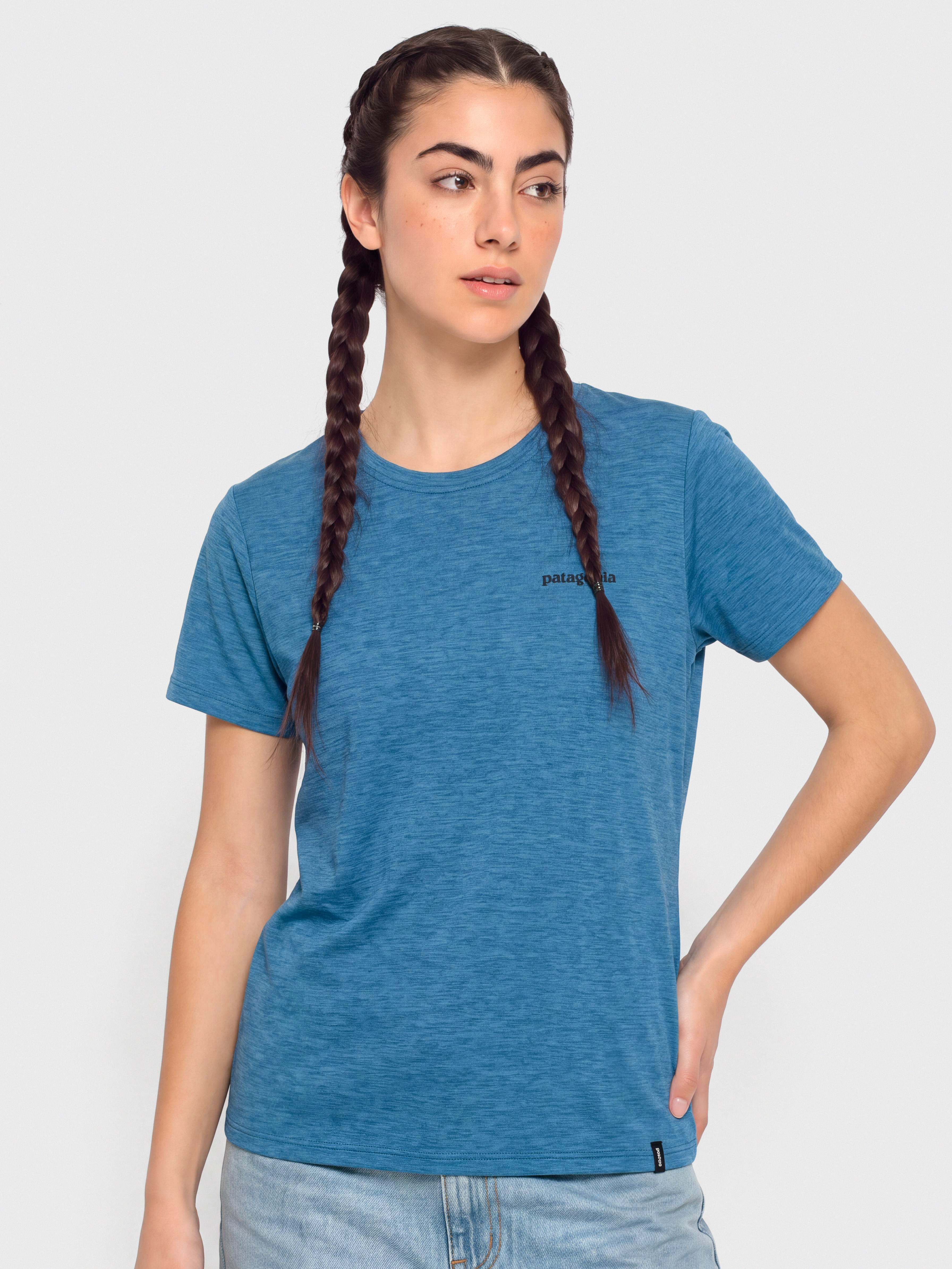 Patagonia Cap Cool Daily Boardshort Logo Póló Wmn (aquatic blue light aquatic blue x dye)