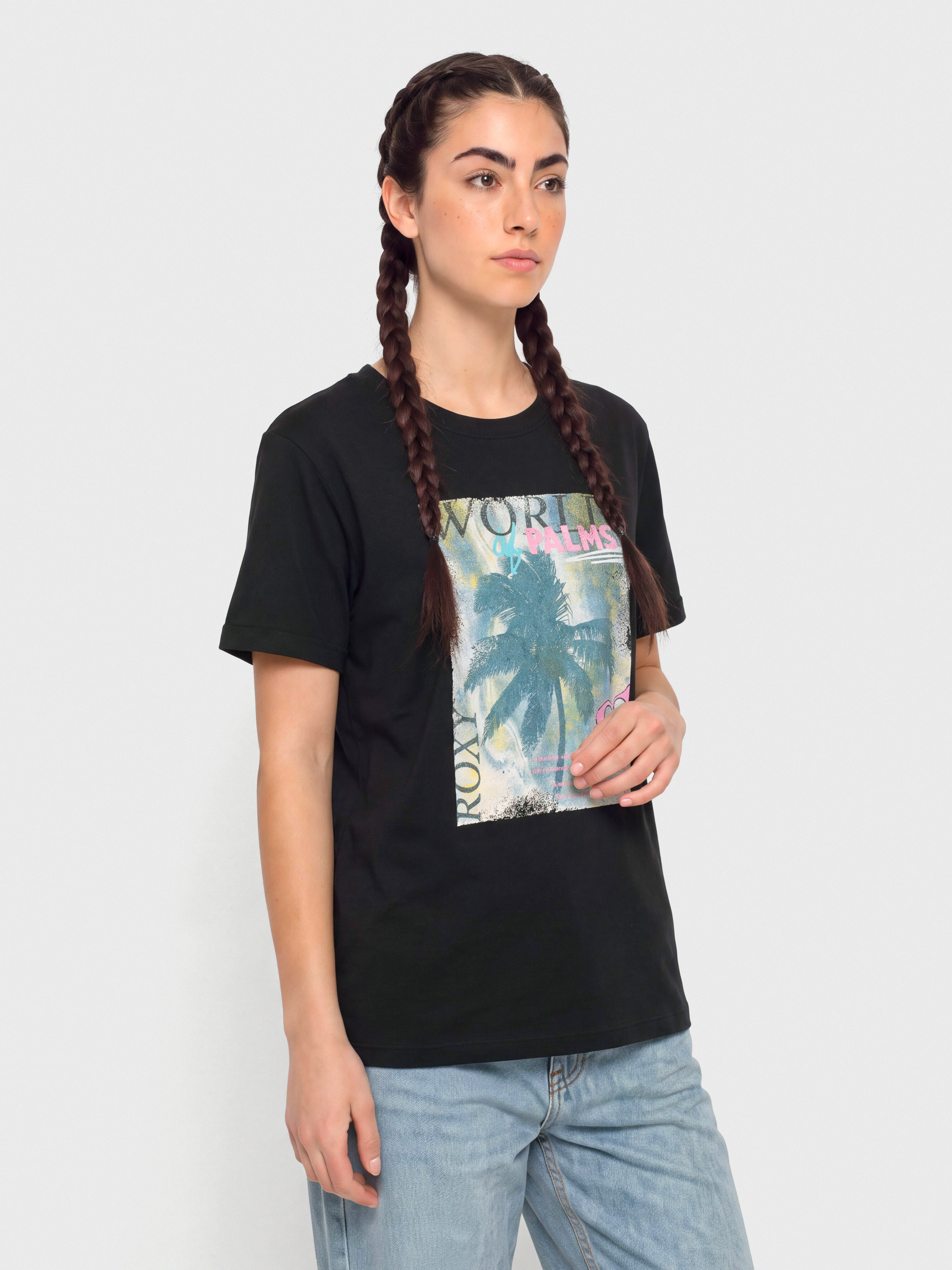 Póló Roxy Oceanregular Poster Wmn (anthracite)