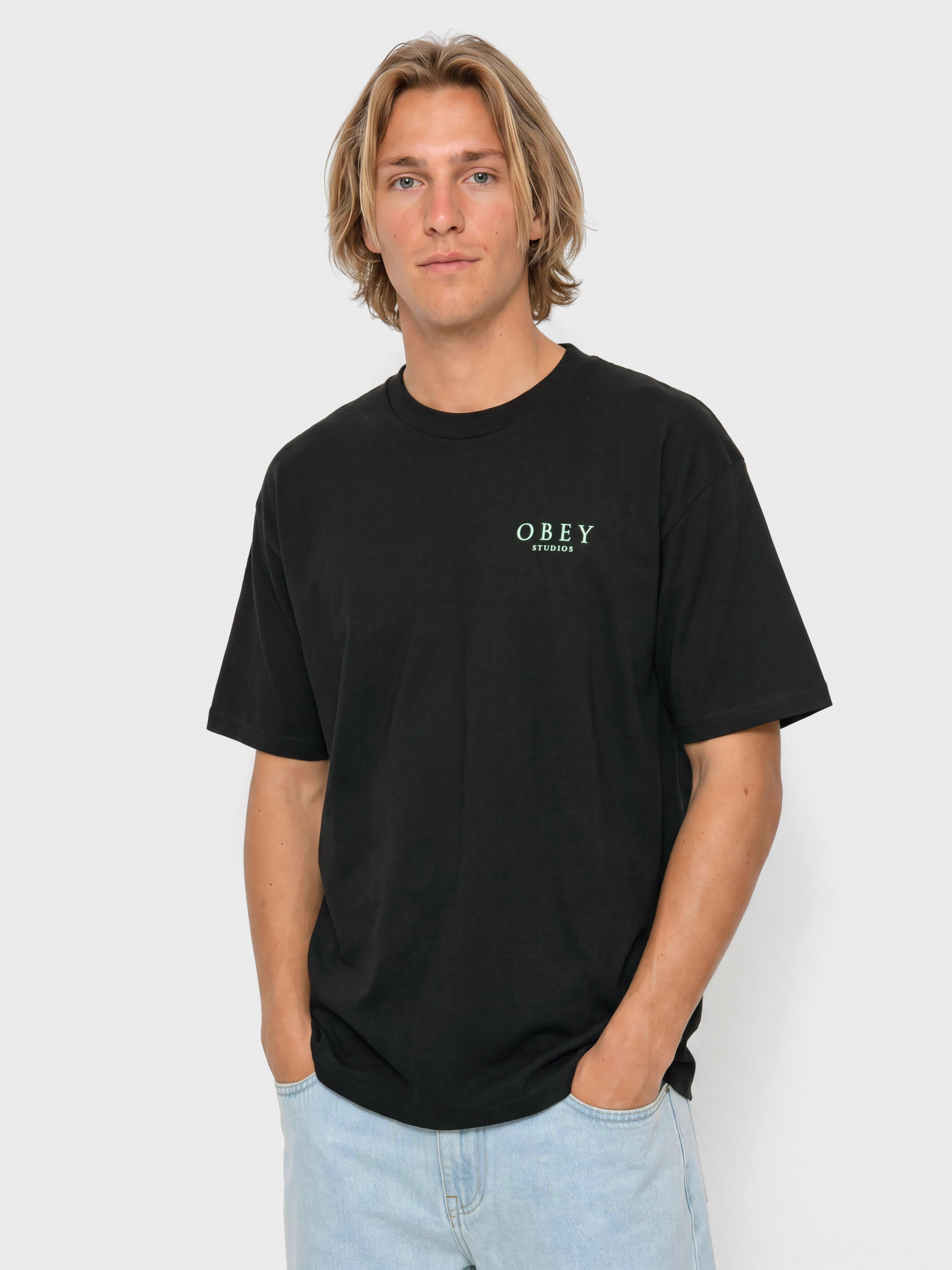 OBEY Flores Robus Póló (black)