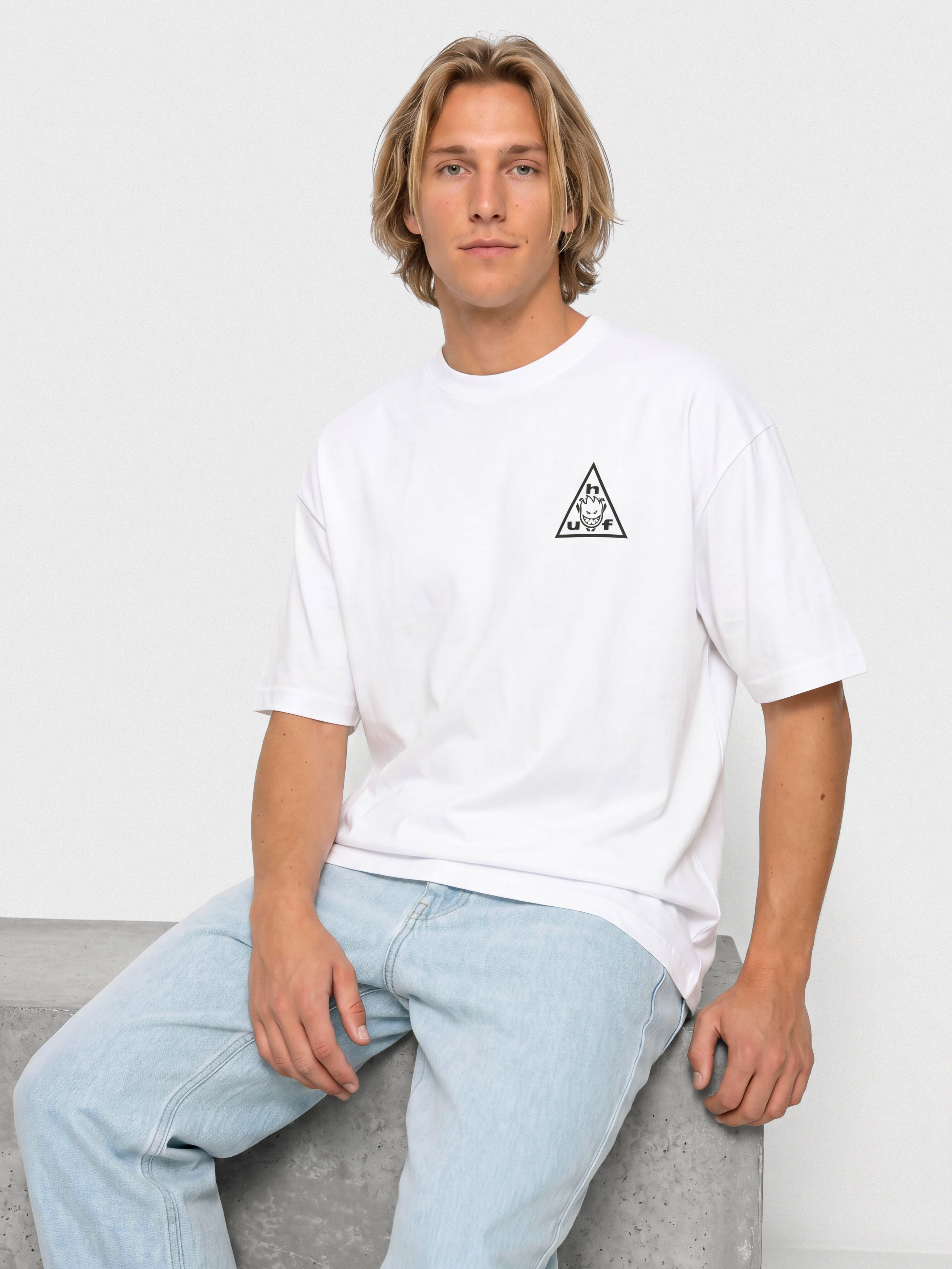 HUF X Spitfire Sticker TT Póló (white)