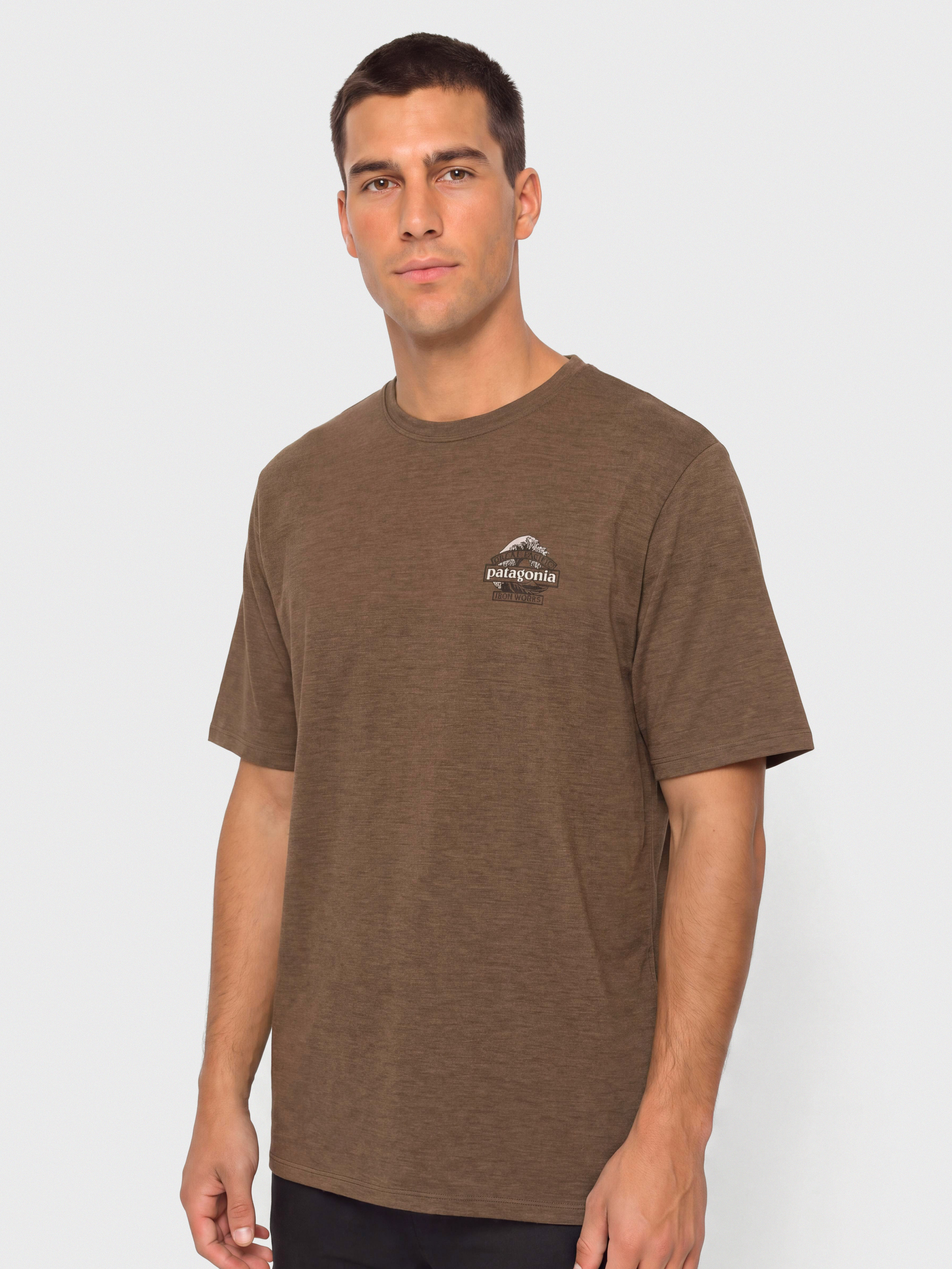 Patagonia Cap Cool Daily Great Waves Póló (berm brown light berm brown x dye)