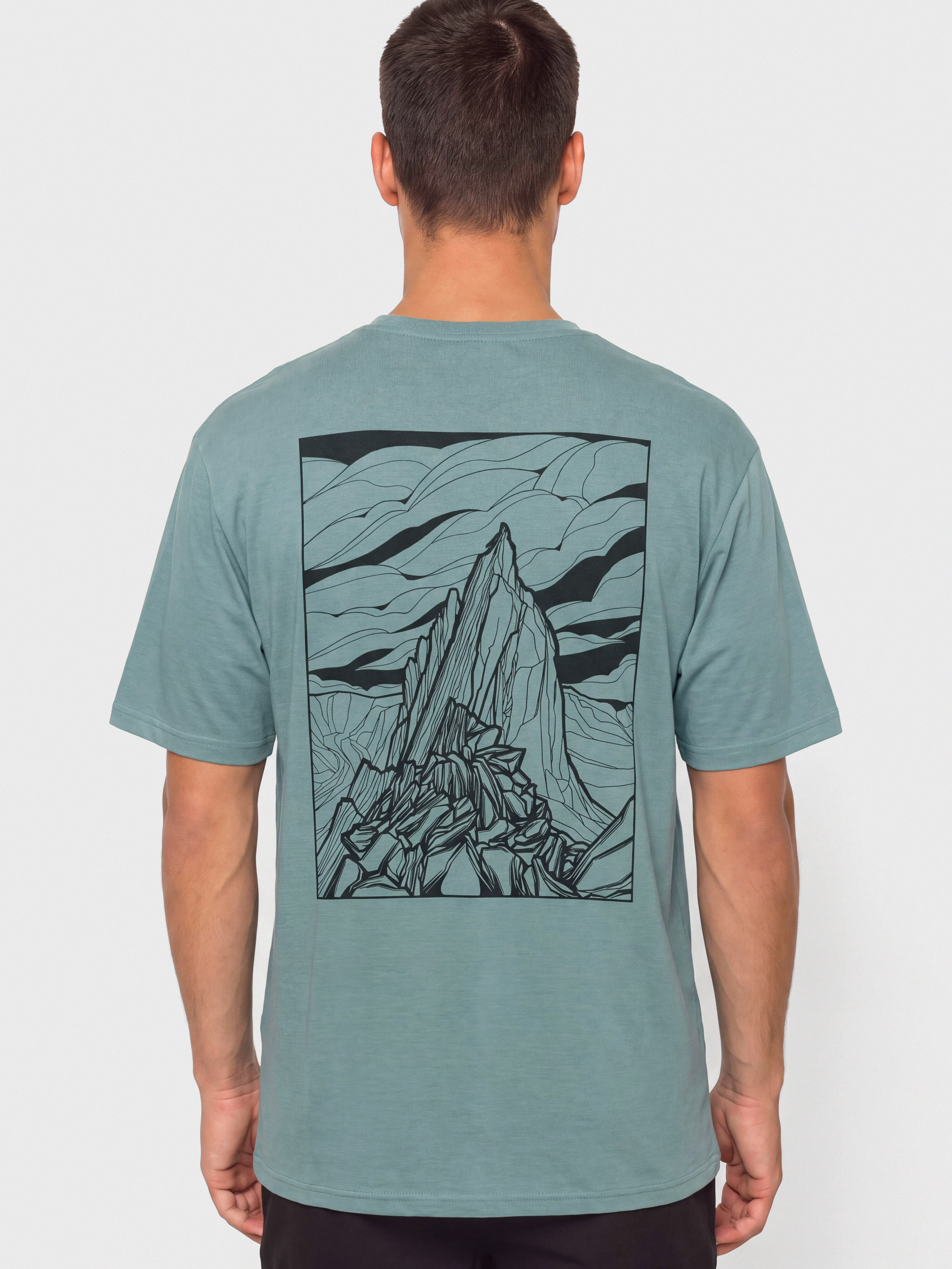 Patagonia Cap Cool Daily Cloud Crag Póló (blue sage light blue sage x dye)