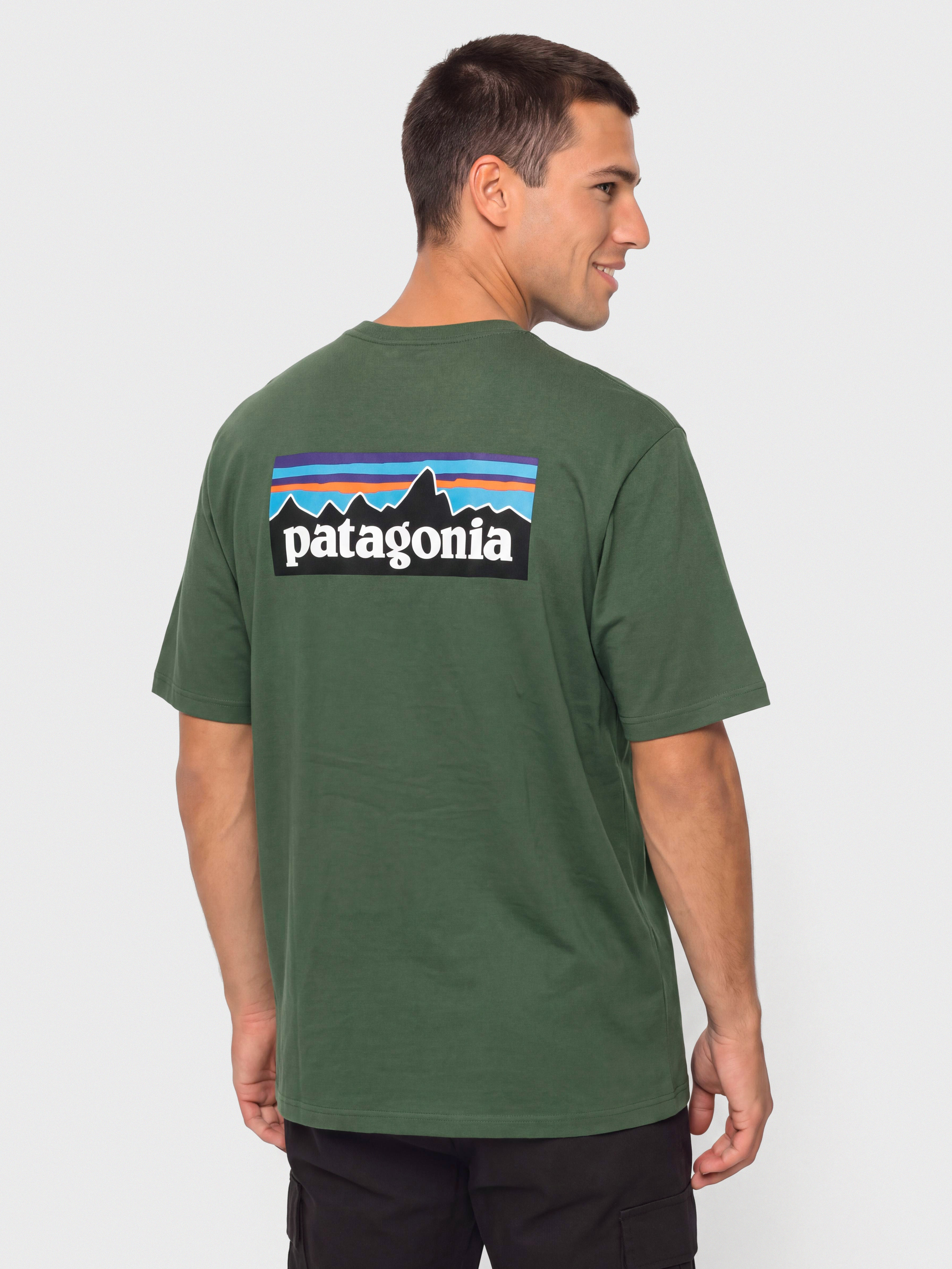 Patagonia P 6 Logo Pu00f3lu00f3 (canopy green)