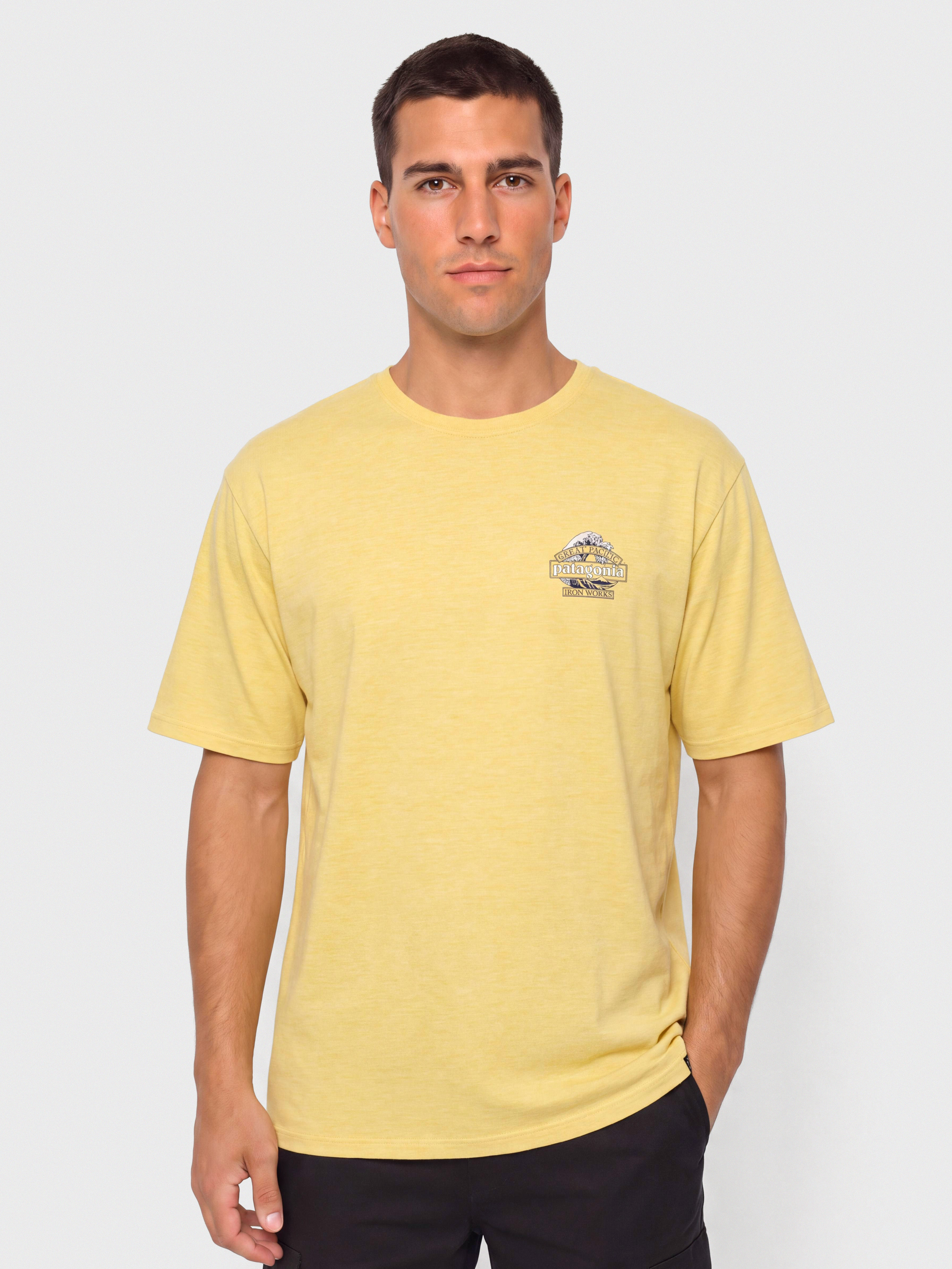 Patagonia Cap Cool Daily Great Waves Póló (limestone yellow light limestone yellow x dye)