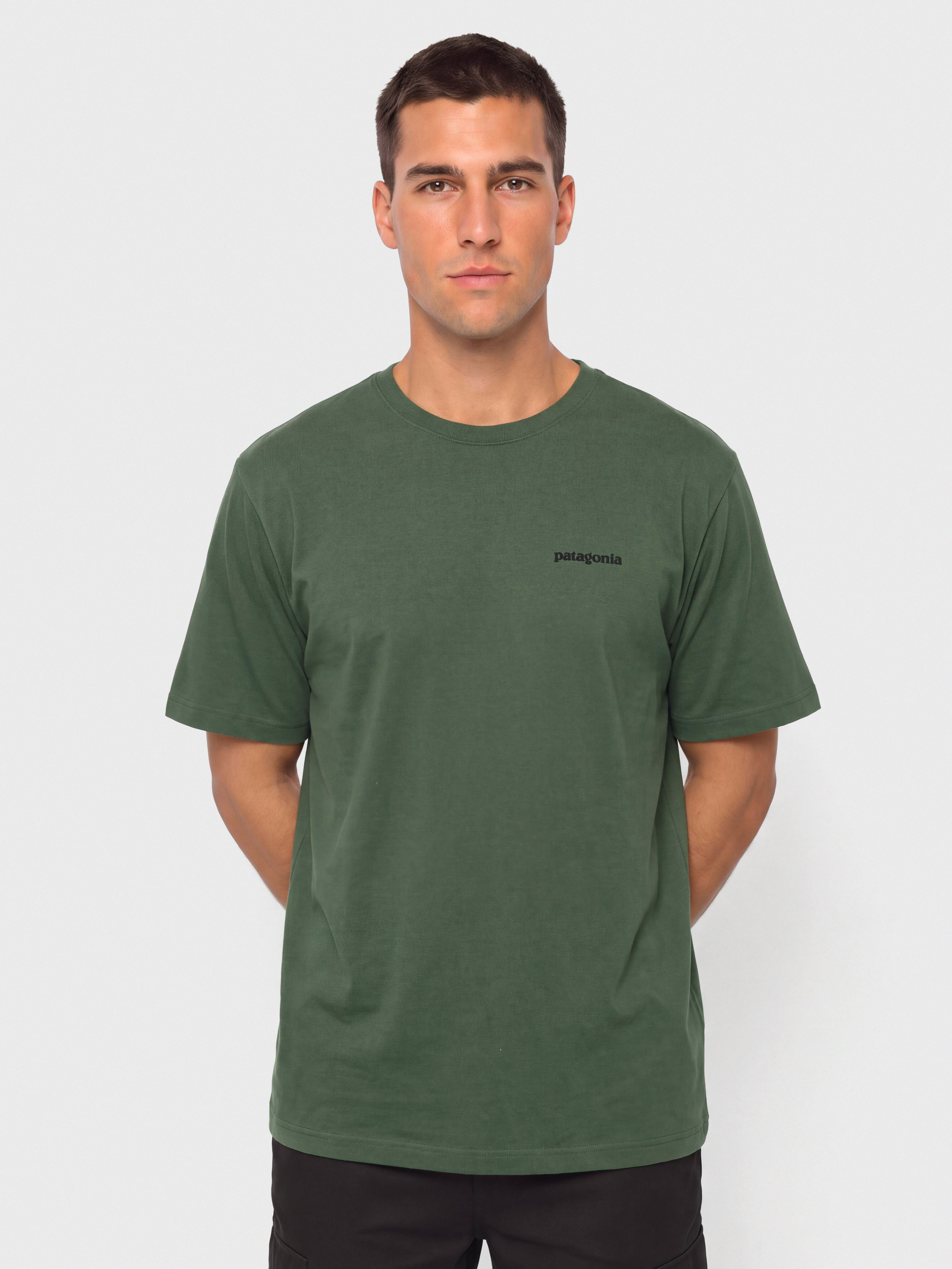 Patagonia P 6 Logo Póló (canopy green)