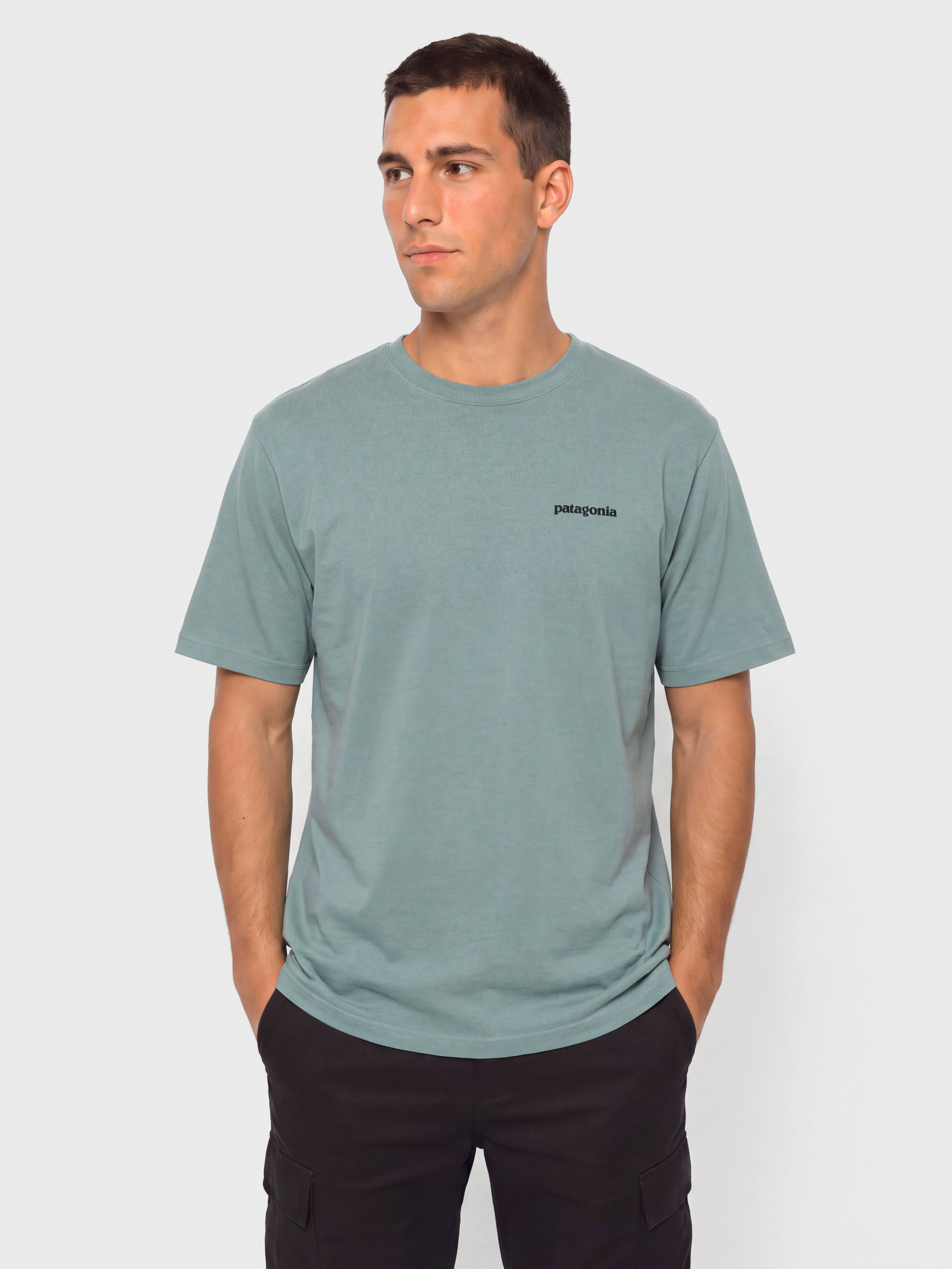 Patagonia P 6 Logo Póló (blue sage)