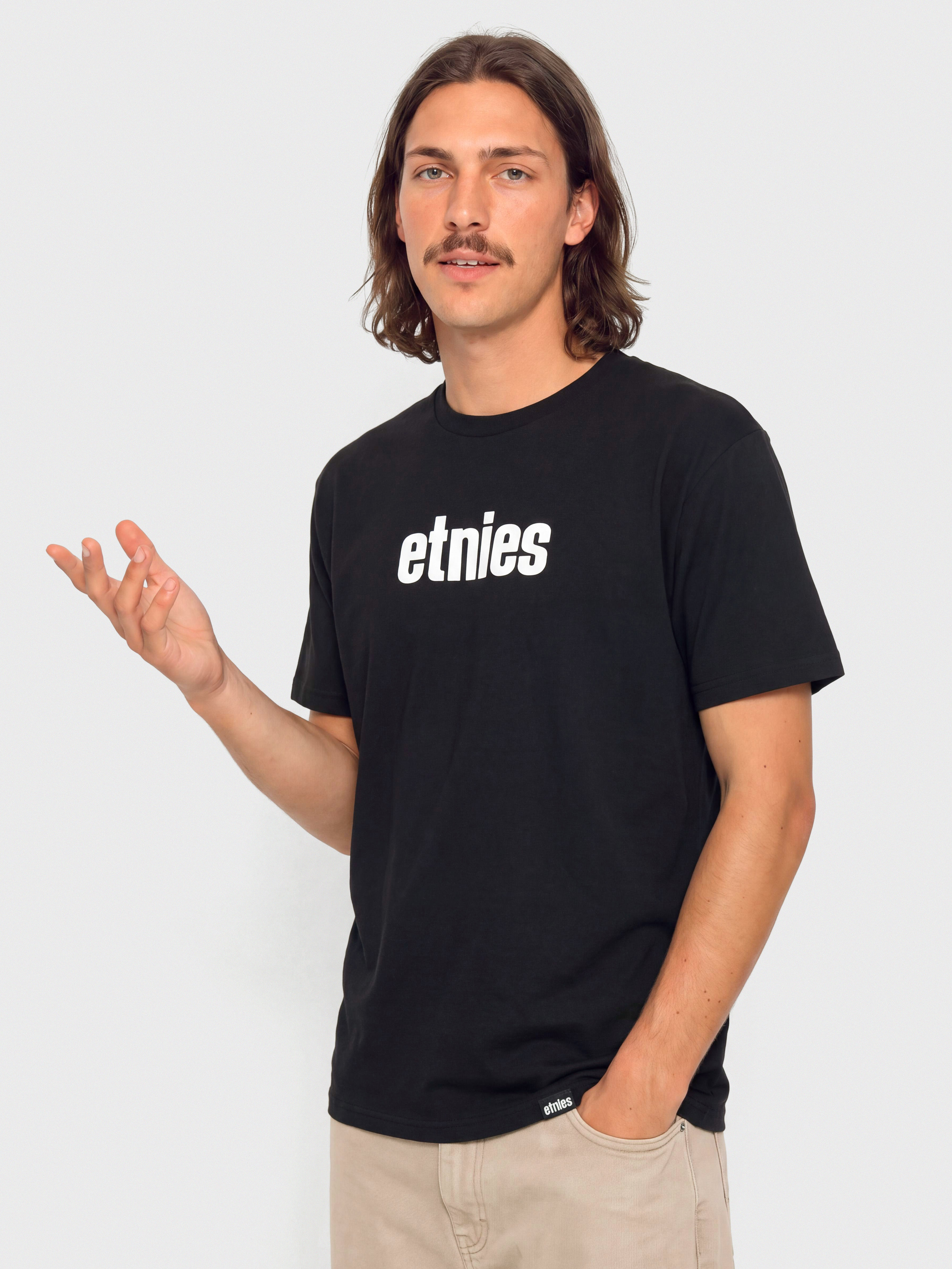 Etnies Wordmark Póló (black/white)