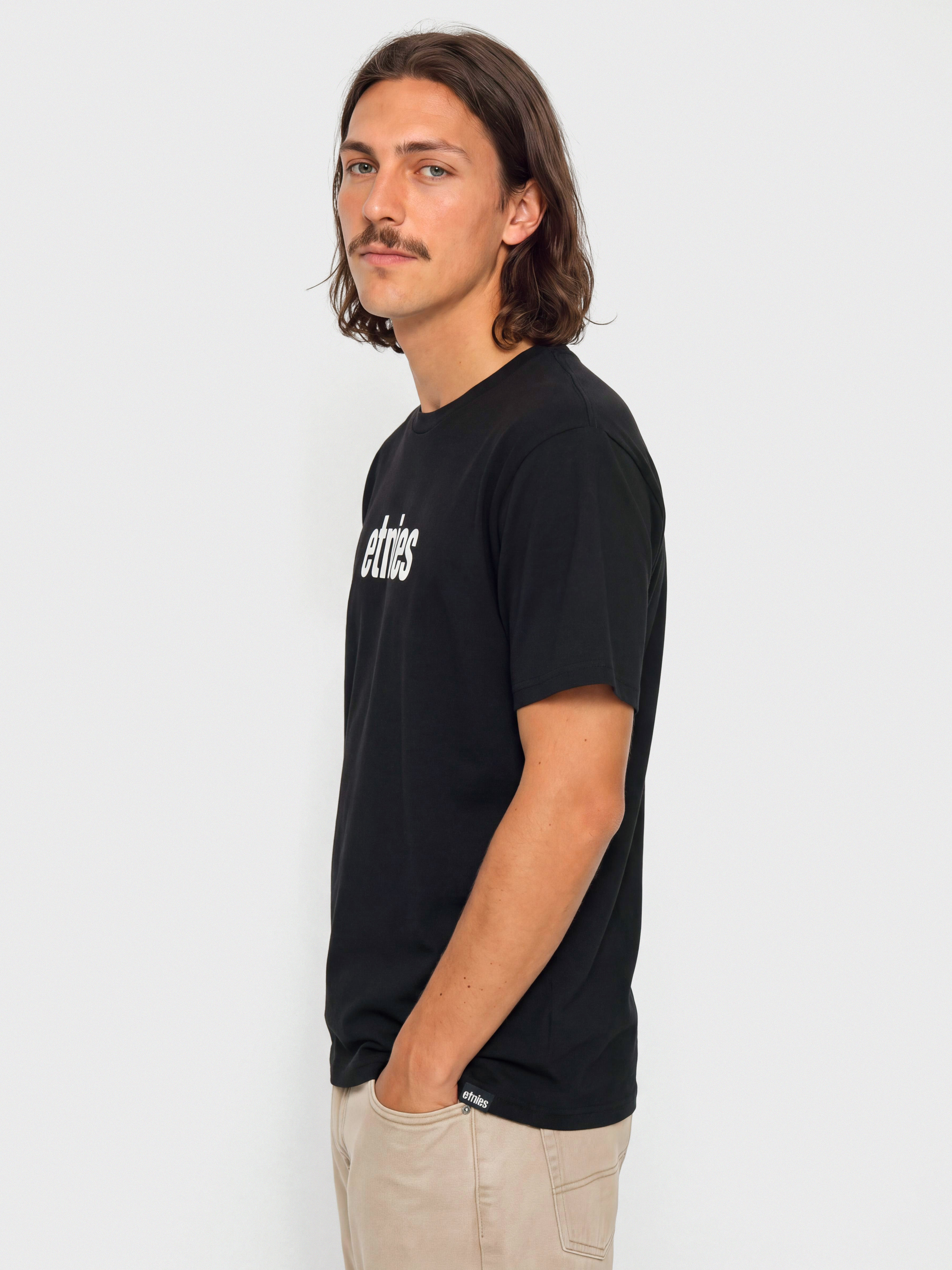 Etnies Wordmark Póló (black/white)