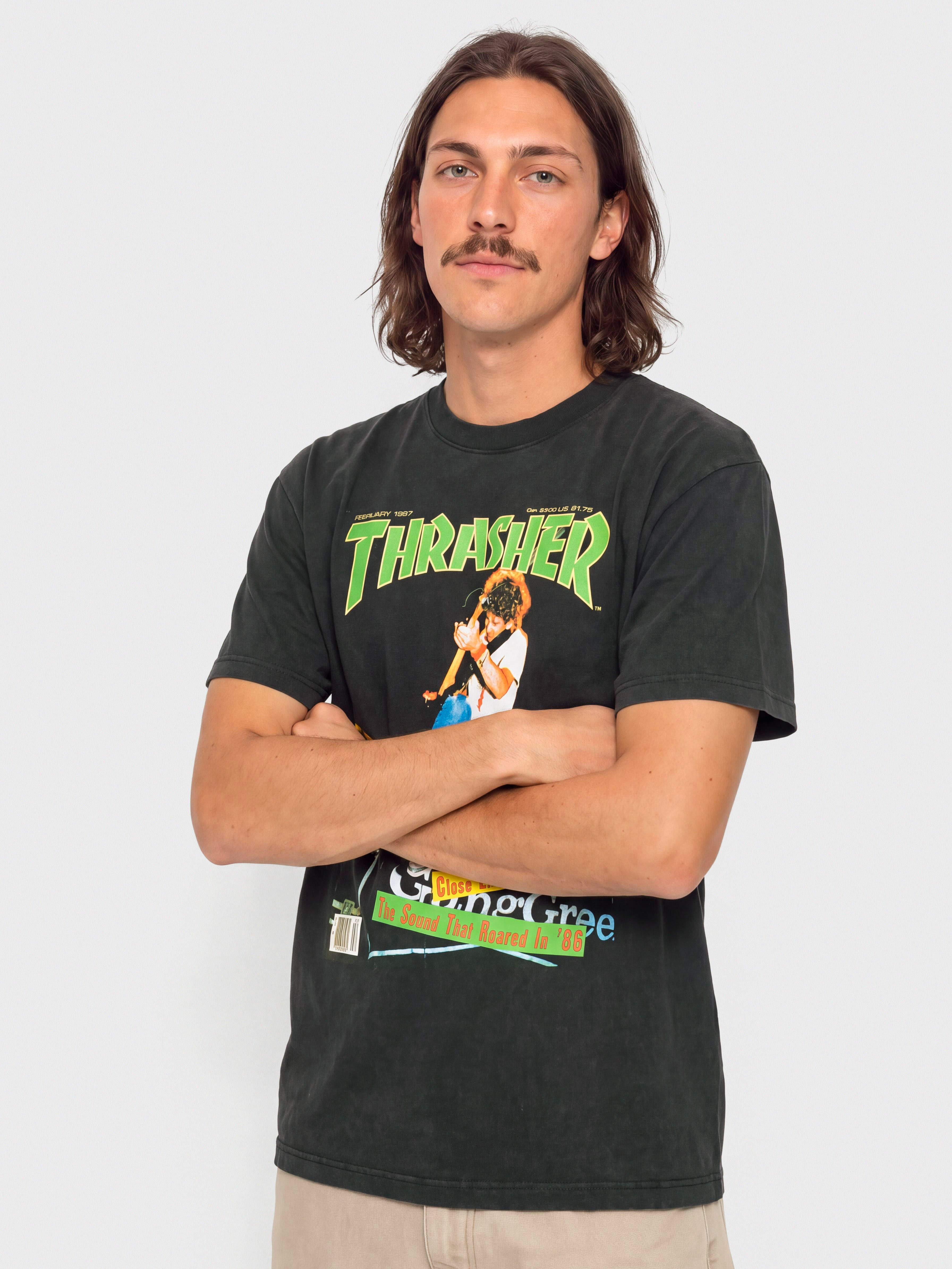 Thrasher February 1987 Póló (vintage black)
