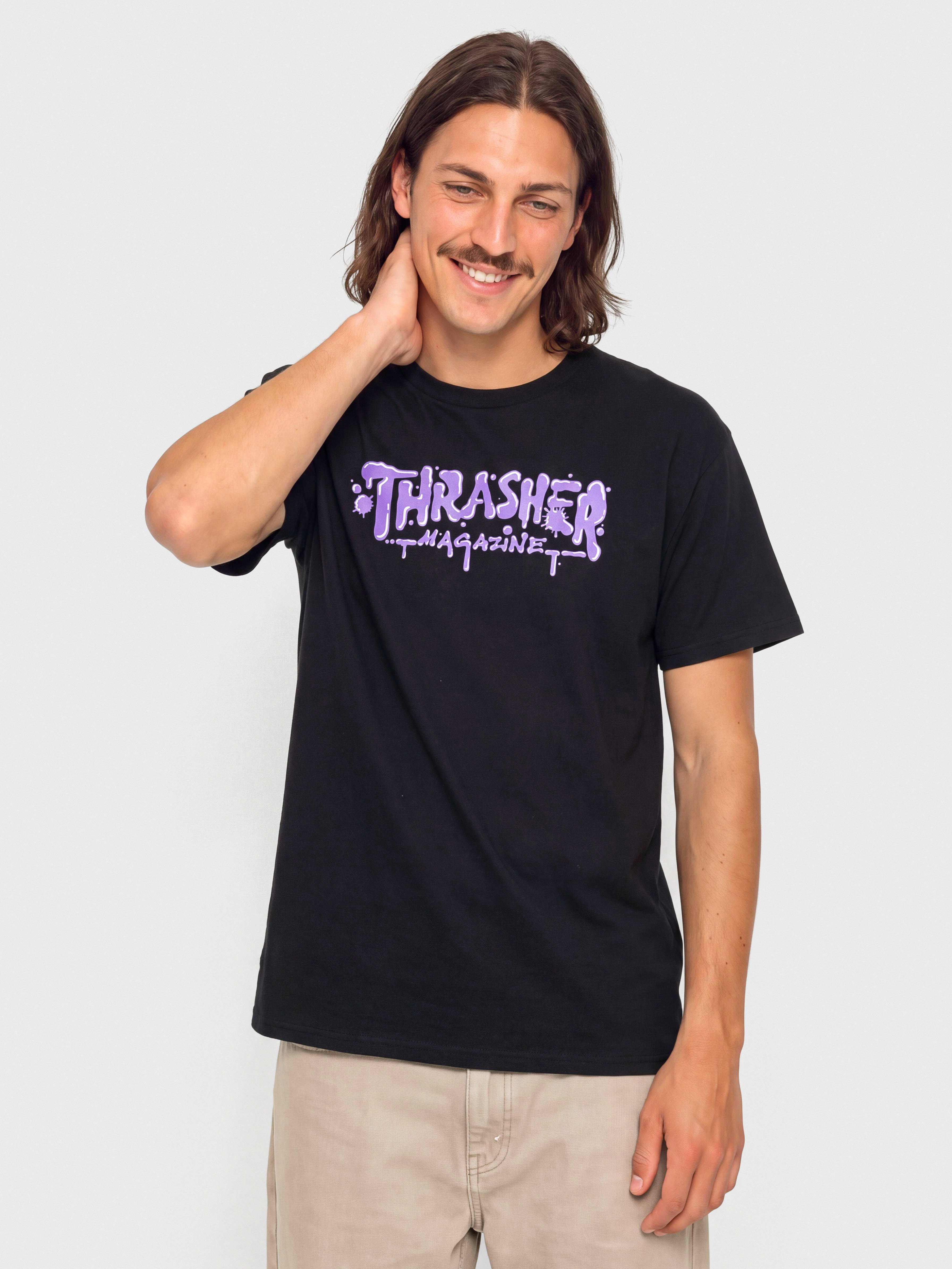 Thrasher Wet Póló (paint black)