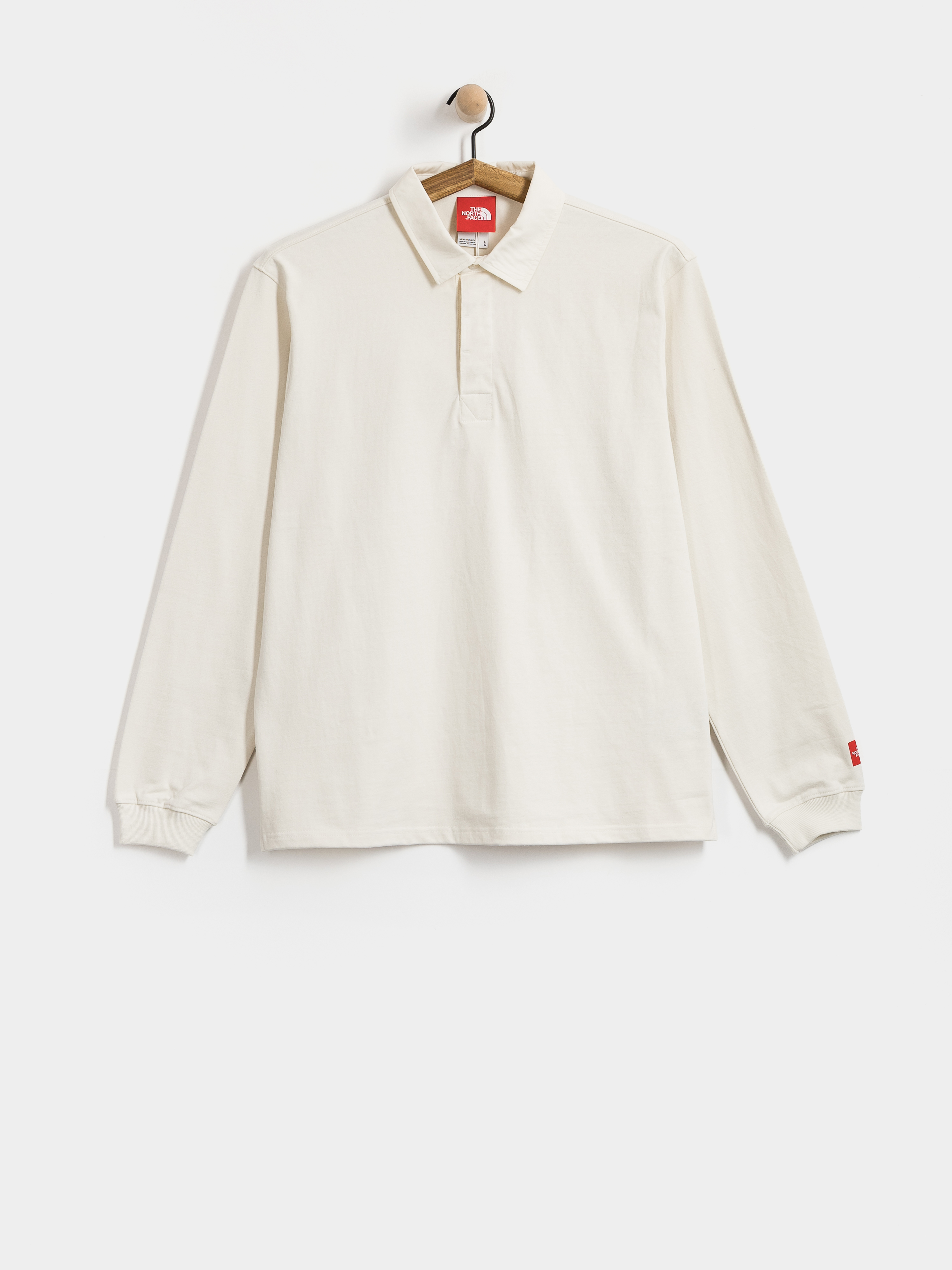 The North Face Red Box Rugby Hosszú ujjú felső (white dune)